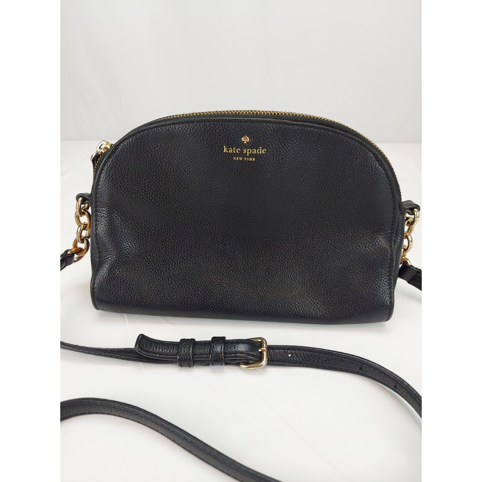 Kate Spade Kate Spade Pebbled Black Leather Adjustable Crossbody Purse Size ONE SIZE - 1 Thumbnail