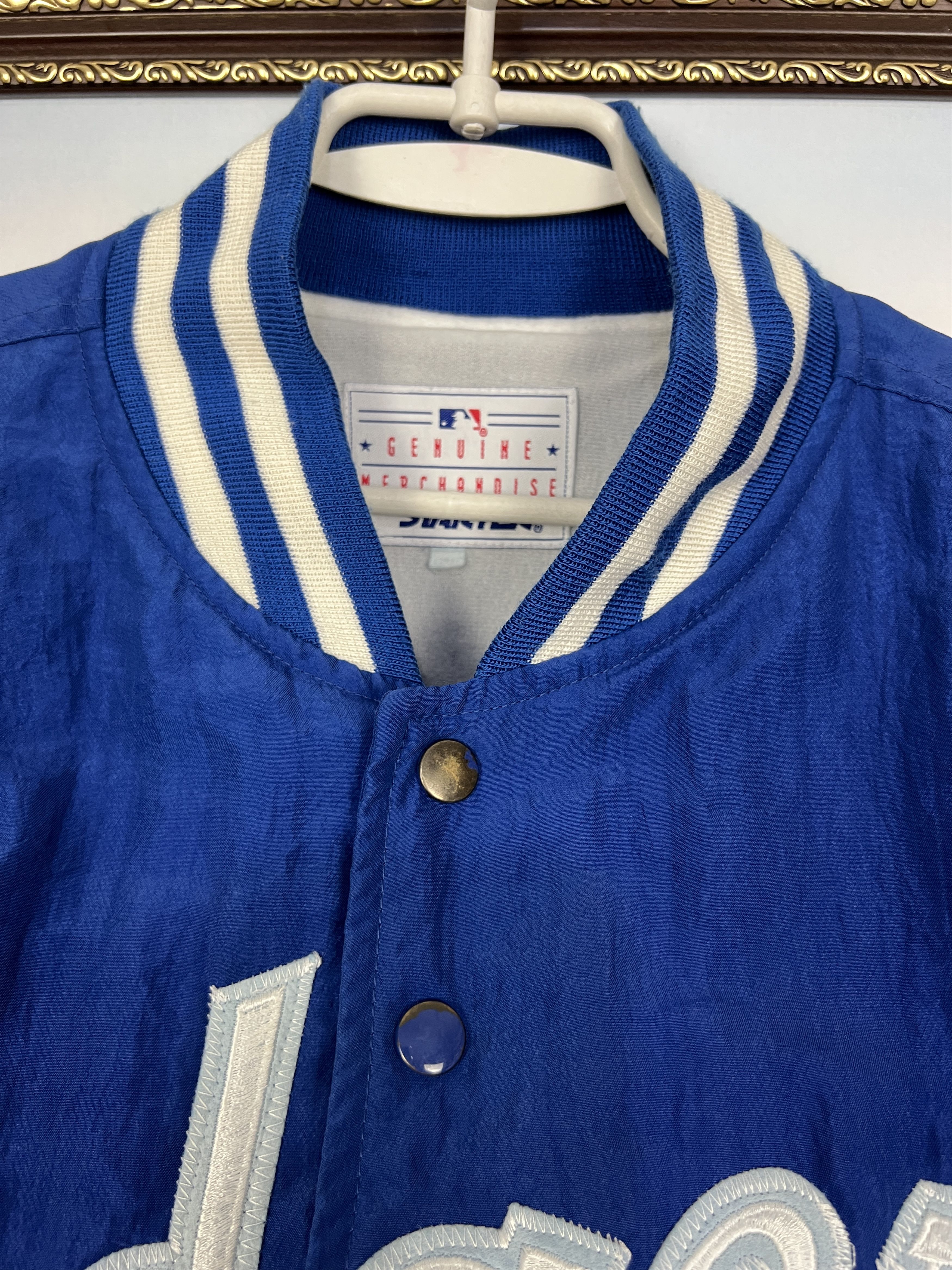 Starter Vintage 90s LA Dodgers Starter Bomber Jacket MLB Blue Mens Size US XL / EU 56 / 4 - 10 Thumbnail