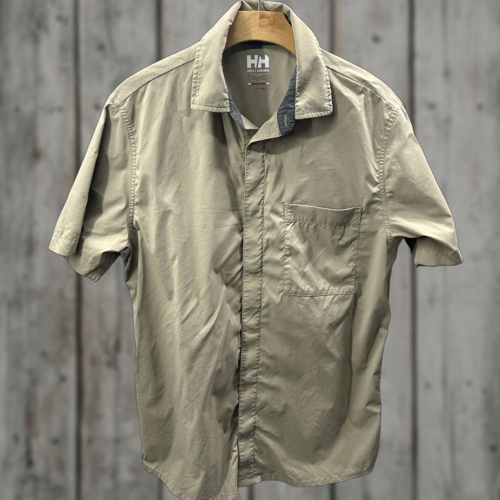 Helly Hansen Helly Hansen Outdoor Shirt Men Medium Tech Weave Snap Short Sleeve Hiking Preppy Size US M / EU 48-50 / 2 - 1 Thumbnail