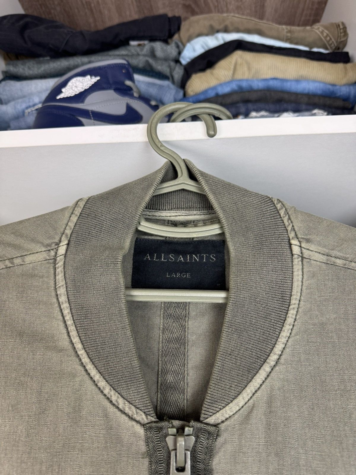 Allsaints Allsaints Blix Linen Cotton Bomber Jacket Men’s Size US L / EU 52-54 / 3 - 3 Thumbnail