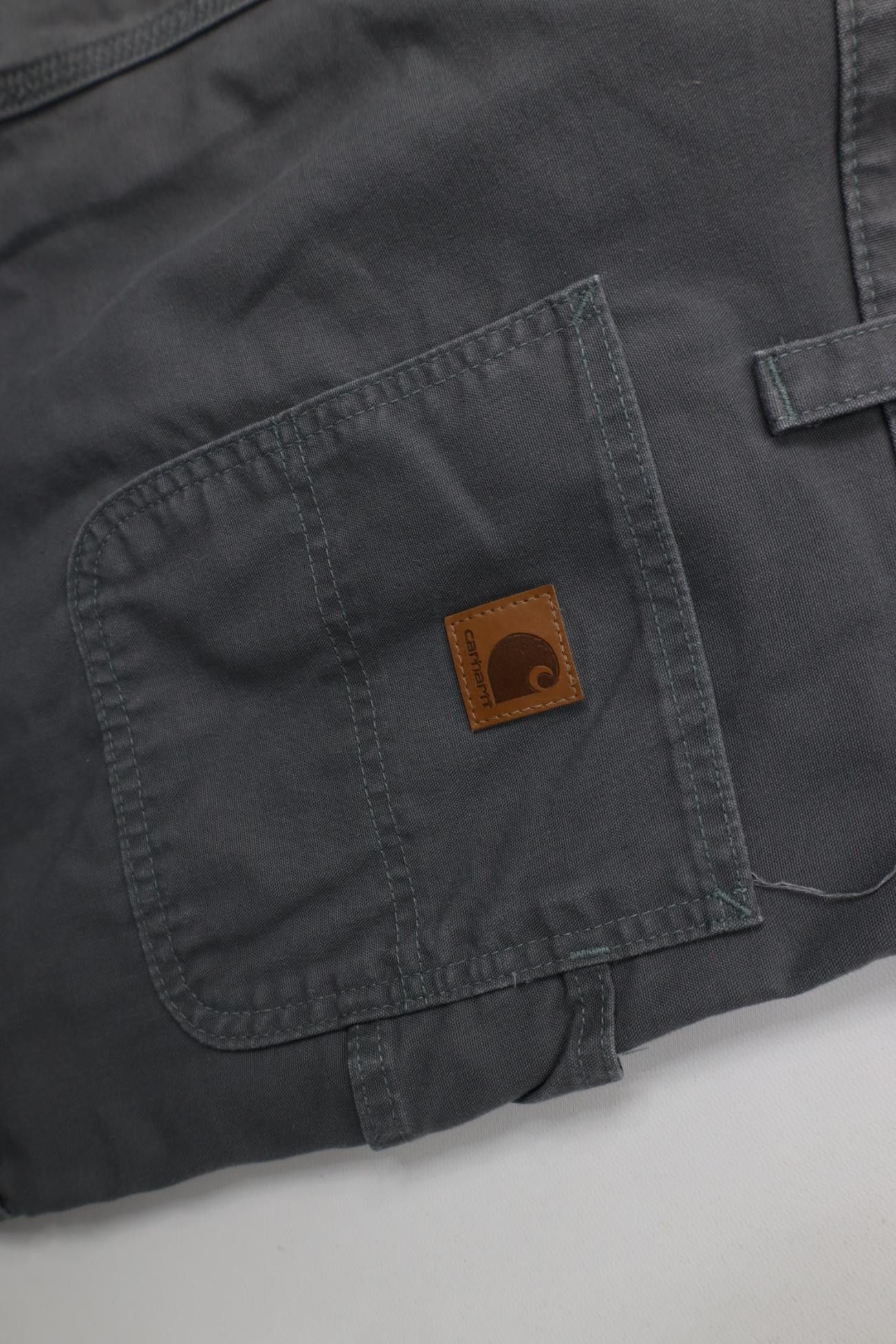 Carhartt Vintage Y2K Carhartt Loose Fit Wide Leg Dungaree Pants Gray Size US 44 / EU 60 - 12 Thumbnail