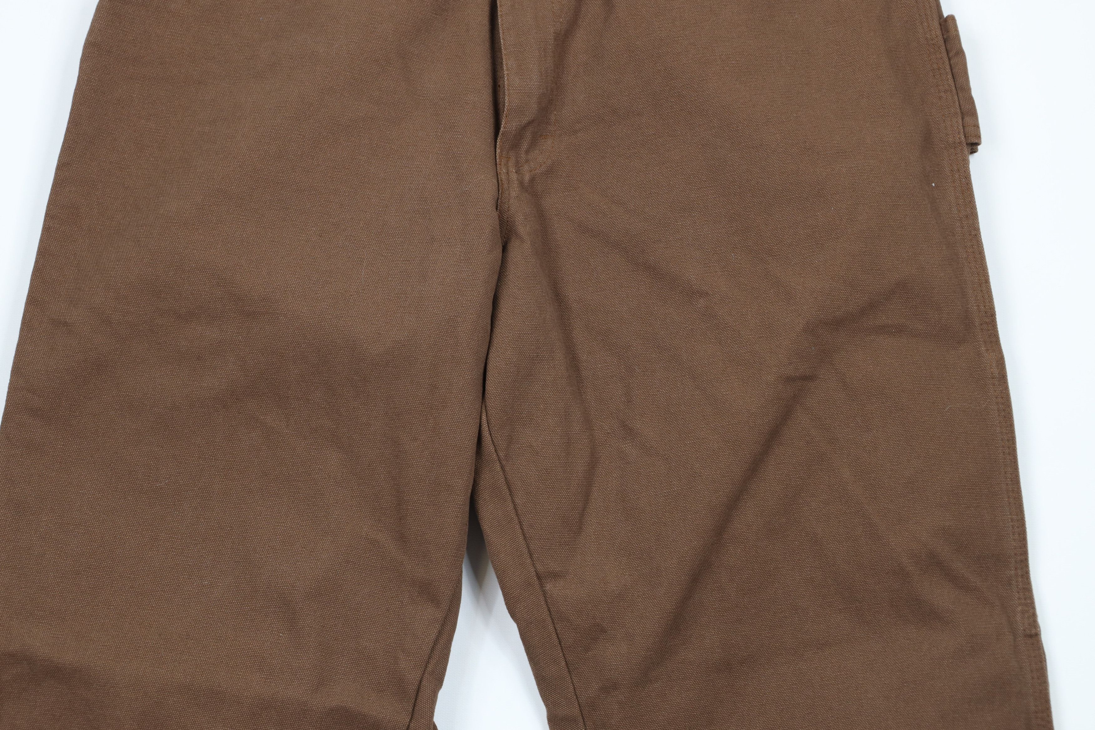 Dickies × Vintage Vintage Dickies Out Wide Leg Canvas Dungaree Pants Brown Size US 34 / EU 50 - 3 Thumbnail