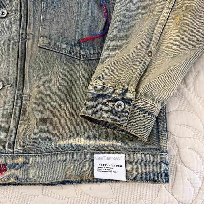 Neighborhood Neighborhood Distressed Denim Jacket Size US L / EU 52-54 / 3 - 3 Thumbnail