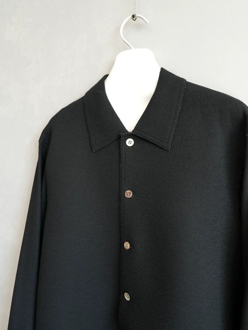 Yohji Yamamoto Yohji Yamamoto Thick Wool Shirt by Yohji Yamamoto Size US M / EU 48-50 / 2 - 2 Thumbnail