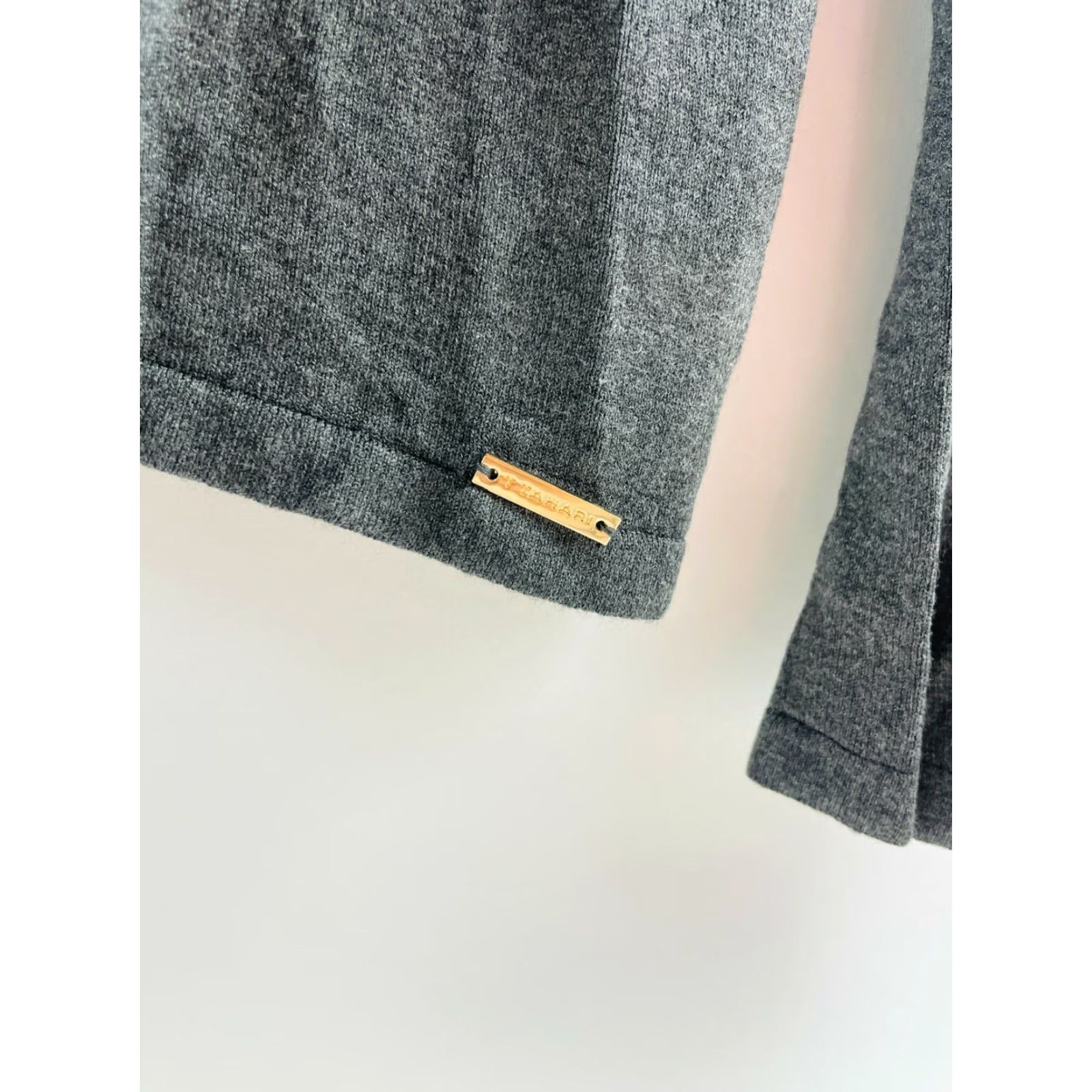 Vintage T Tahari Sweater Women's L Gray Pullover Long Sleeve Mock Neck NWT Rin Edge Size L / US 10 / IT 46 - 5 Thumbnail