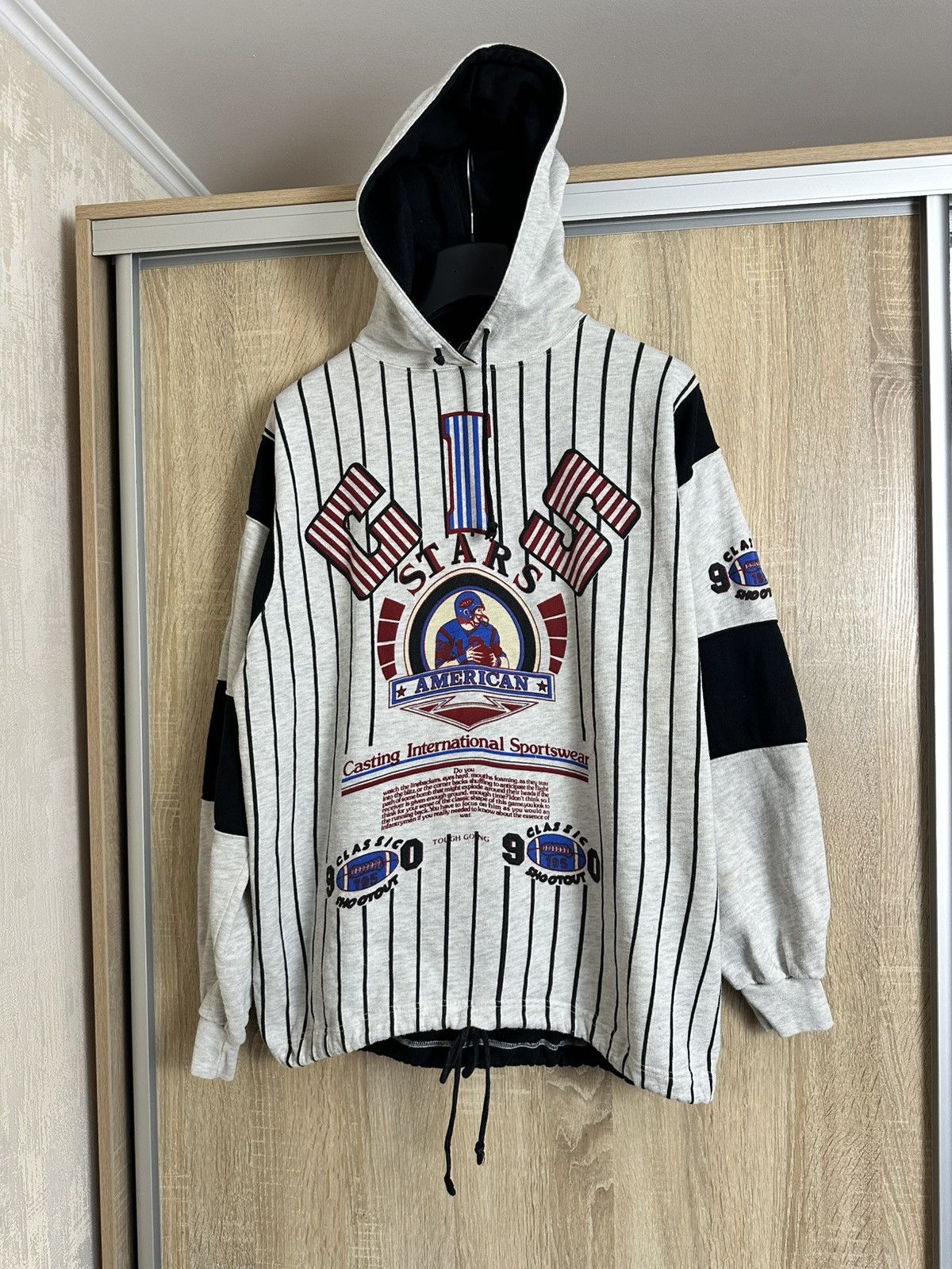 NFL 🔥 90s NFL Vintage Football Hoodie Sweatshirt CIS USA Size US M / EU 48-50 / 2 - 1 Thumbnail
