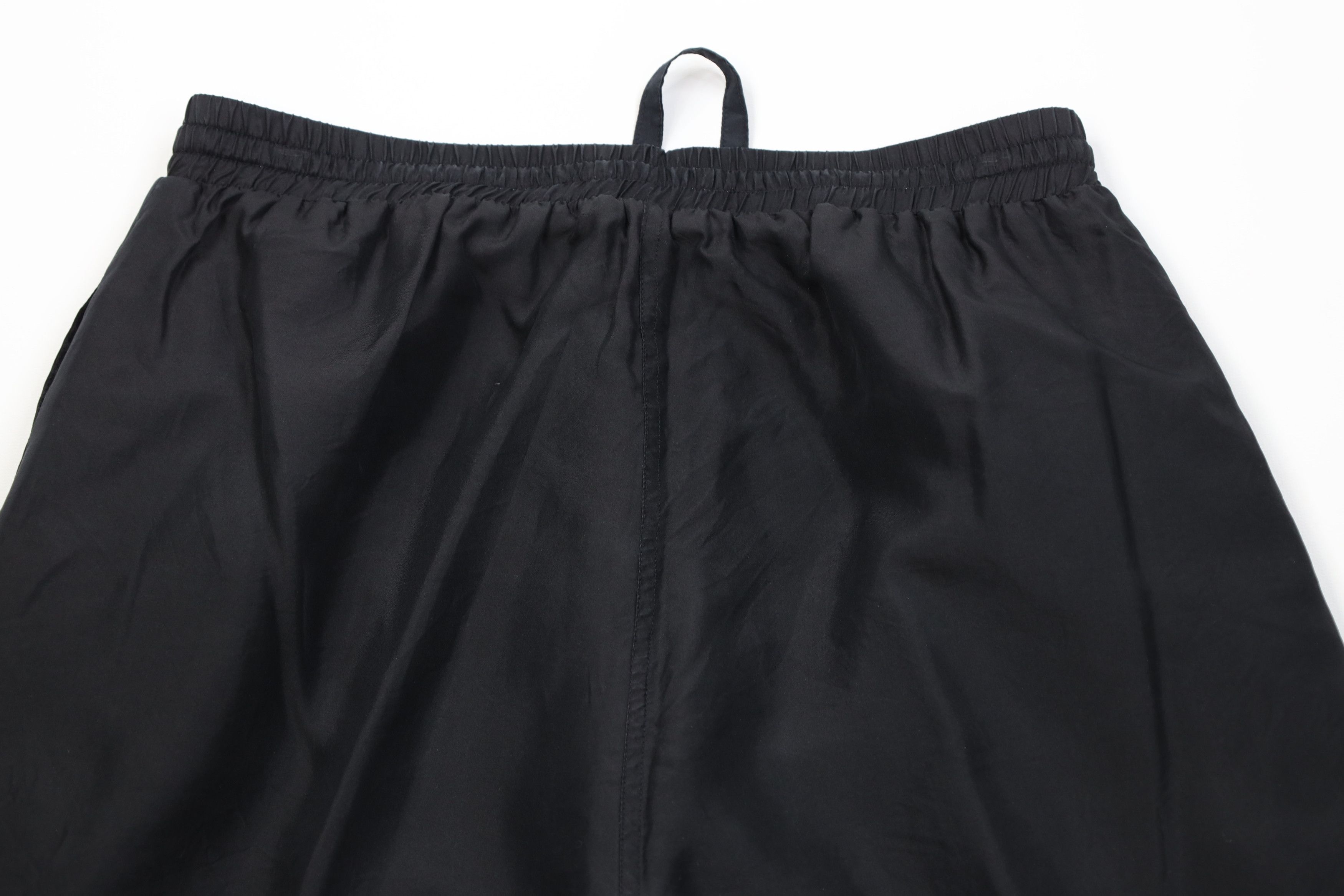 Vintage Vintage 90s Streetwear Blank Silk Wide Leg Pants Black Size 28" / US 6 / IT 42 - 11 Thumbnail