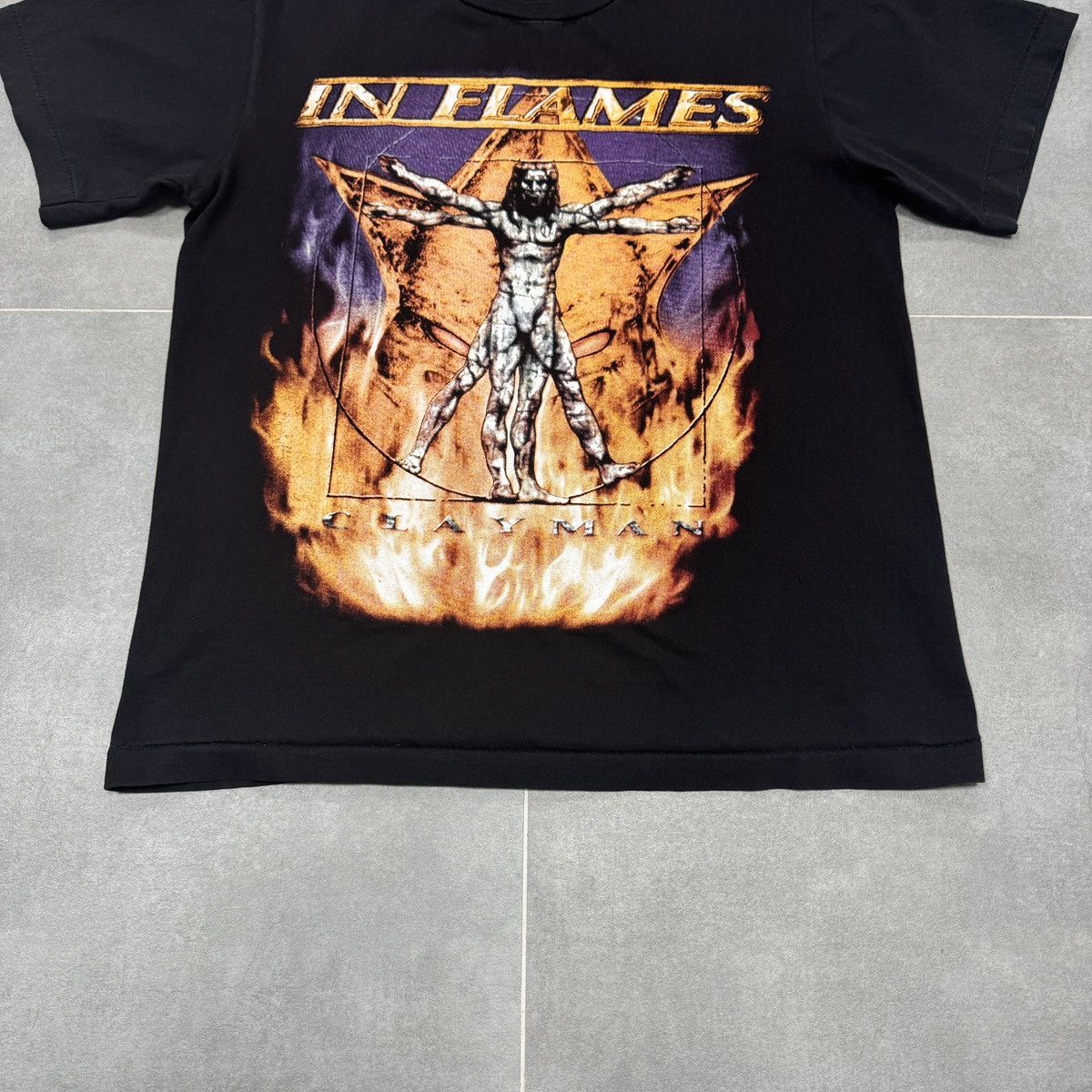 Band Tees Vintage In Flames Clayman Band Tee Y2K T-Shirt Size M Unisex Size US M / EU 48-50 / 2 - 4 Thumbnail