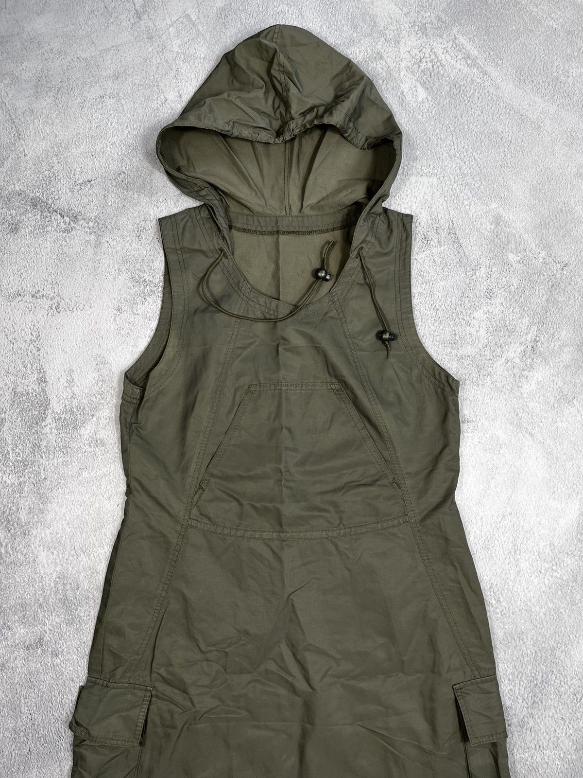 Other Vintage Y2K sleeveless cargo hooded sundress gorpcore Size M / US 6-8 / IT 42-44 - 1 Thumbnail