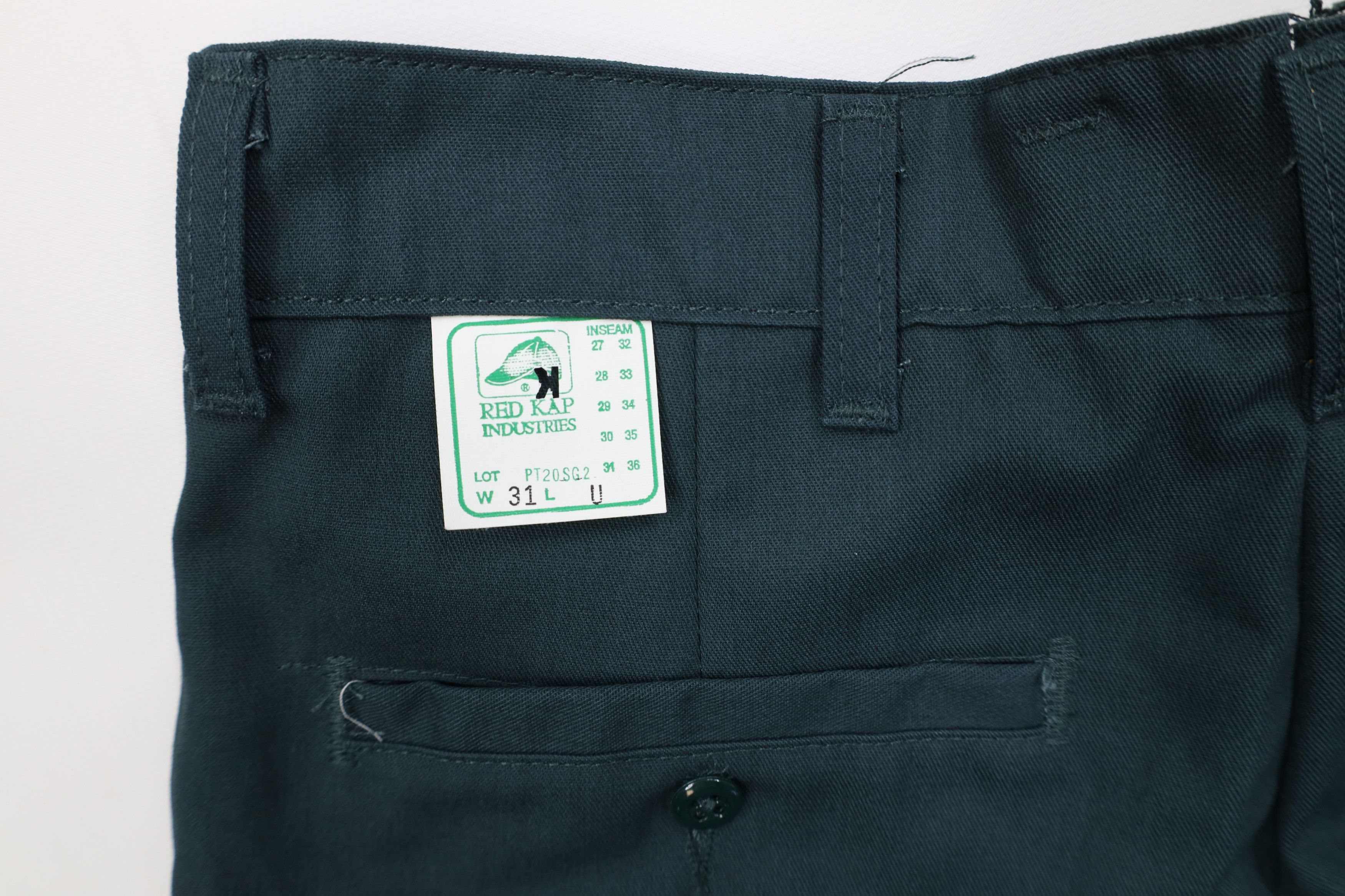 Vintage Deadstock Vintage 90s Streetwear Workwear Pants Green USA Size US 31 - 14 Thumbnail