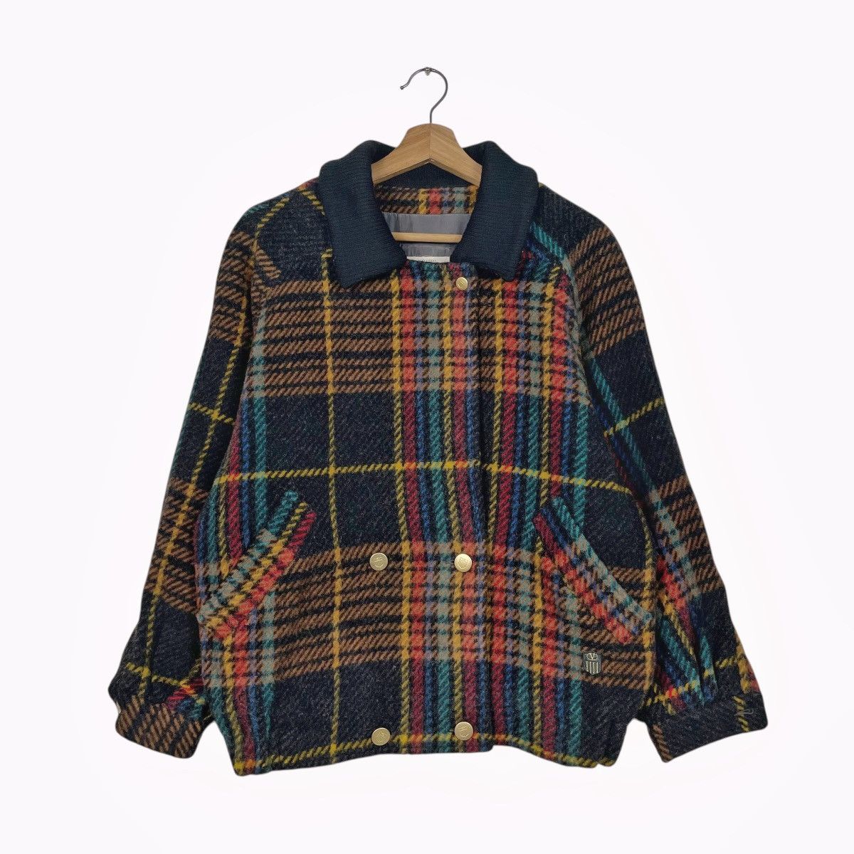 Valentino Vintage Valentino Garavani Tartan Wool Jacket Size XS / US 0-2 / IT 36-38 - 1 Thumbnail