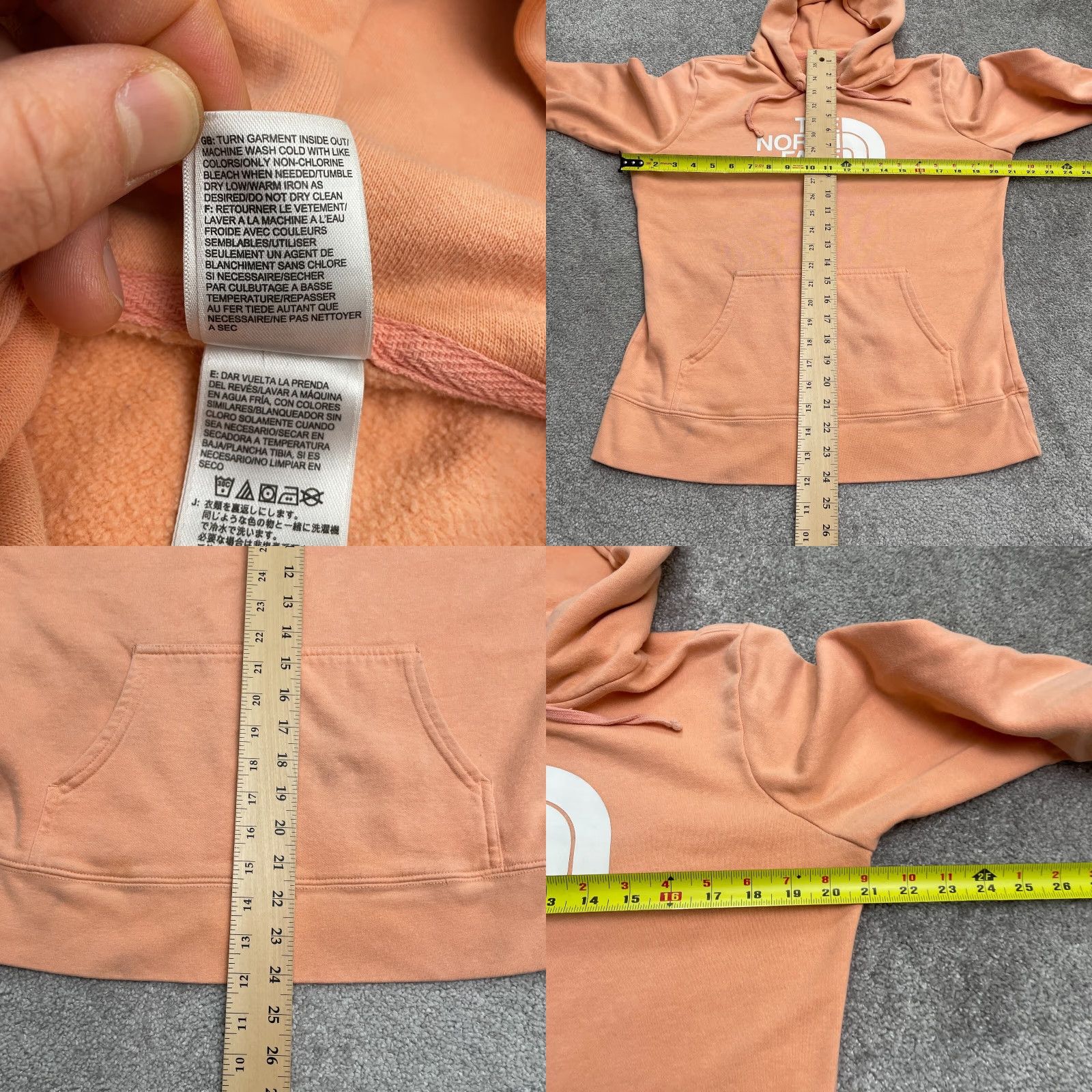 The North Face The North Face Hoodie Womens M Orange Pullover Casual All Seasons Size M / US 6-8 / IT 42-44 - 9 Thumbnail