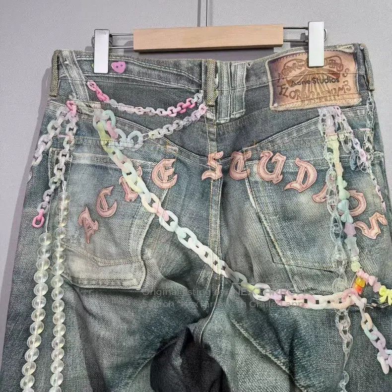 Acne Studios Acne Studios 3D Printed Candy Chain Pants Size US 32 / EU 48 - 4 Thumbnail
