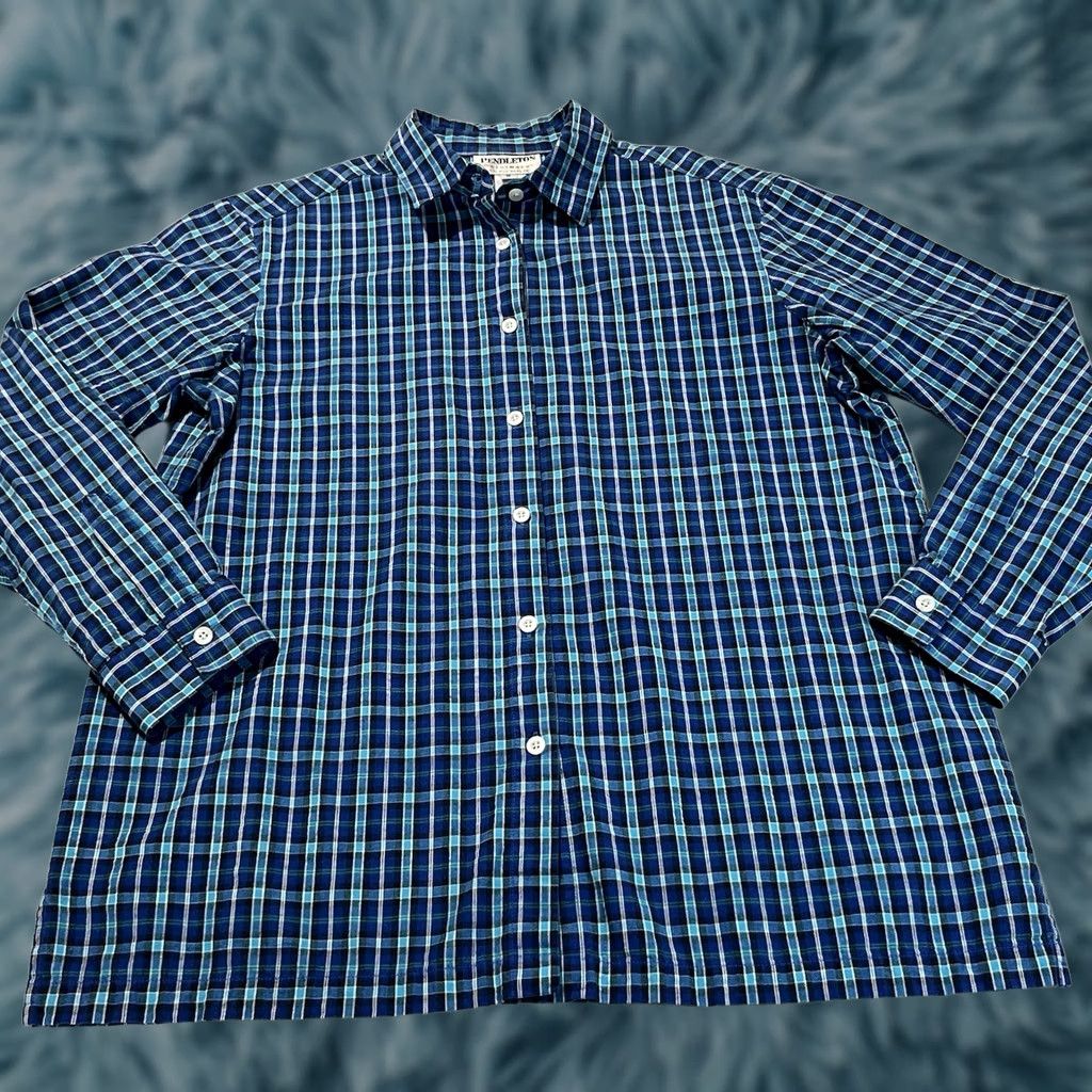 Pendleton Pendleton Plaid Button-Up Shirt M Medium Multicolor Long Sleeve Button-Up Shirt Mens Size US M / EU 48-50 / 2 - 1 Thumbnail