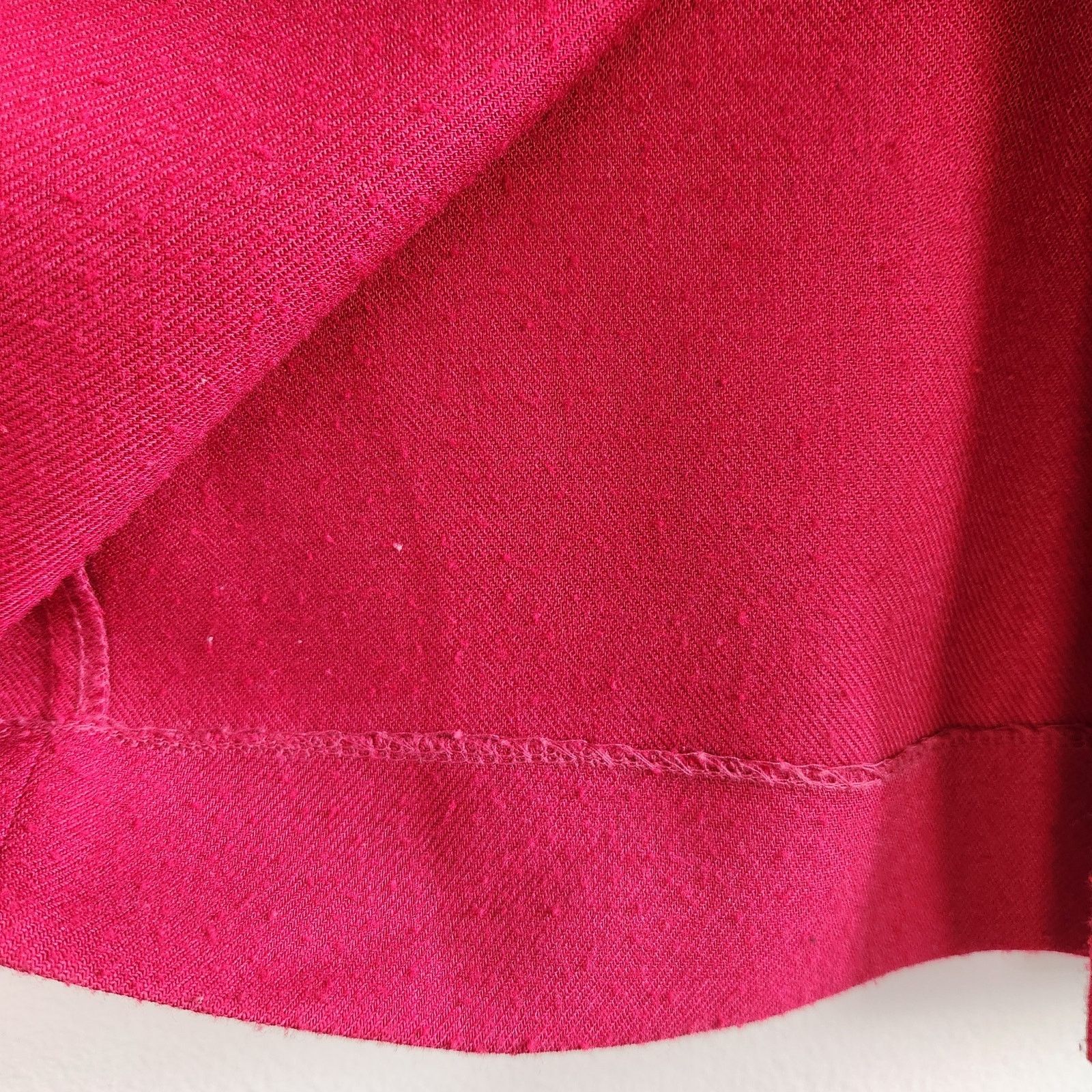 Other Vintage Midi Red Skirt Button Front S Size 26" / US 2 / IT 38 - 7 Thumbnail