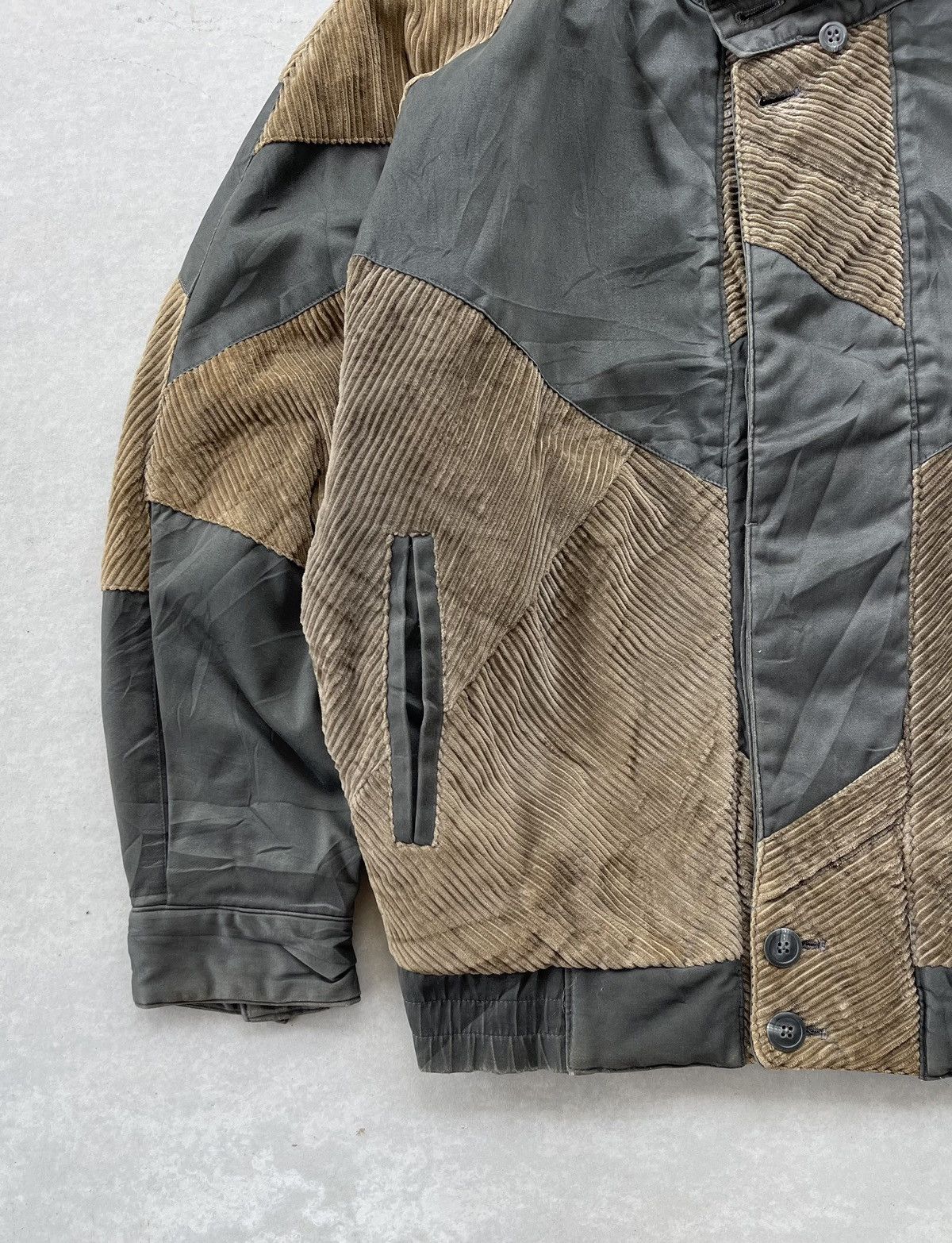Japanese Brand G.Gellan Europe Corduroy Patchwork Jacket Issey miyake style Size US L / EU 52-54 / 3 - 5 Thumbnail