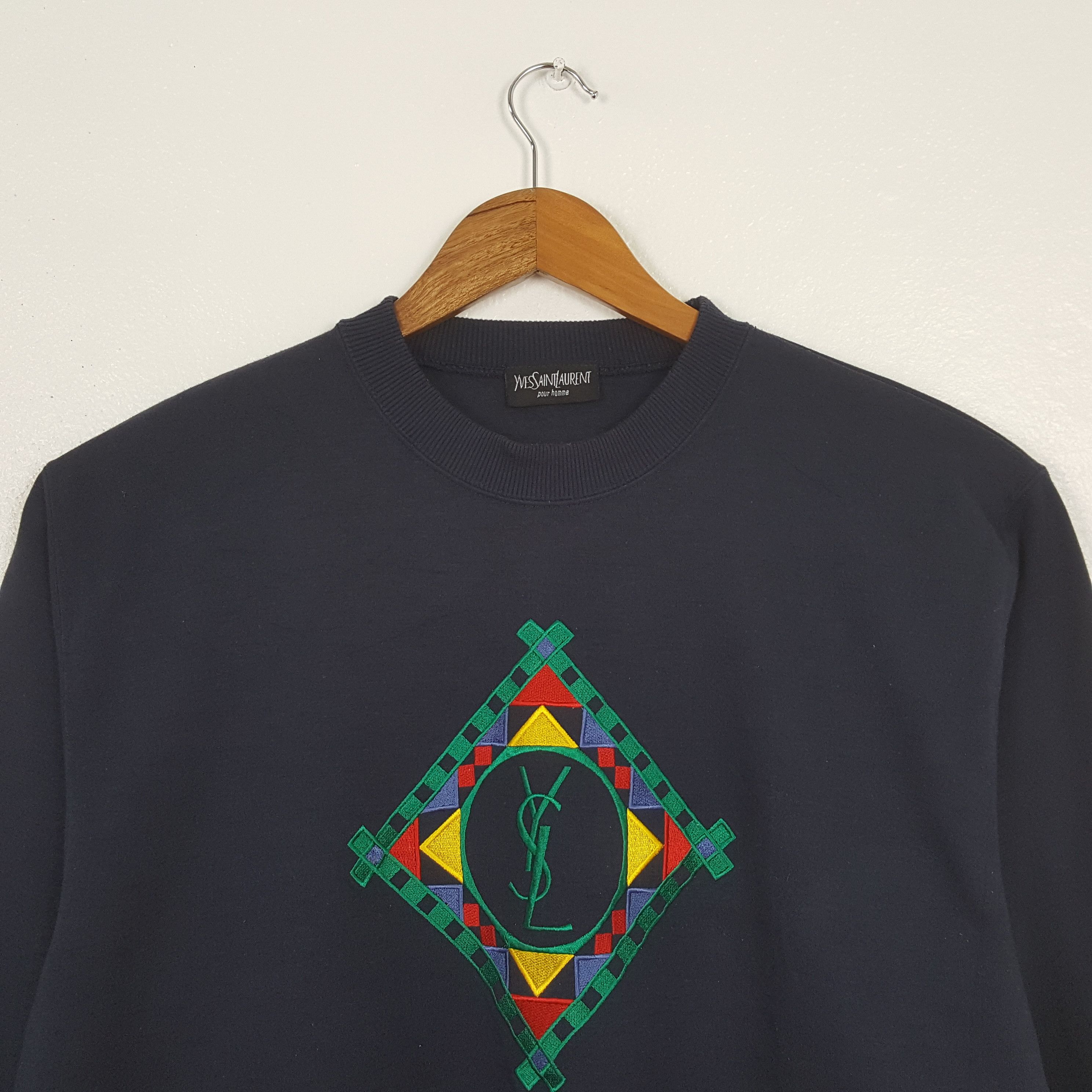 Yves Saint Laurent Vintage Yves Saint Laurent Italian Fashion Sweatshirt C316N4 Size US L / EU 52-54 / 3 - 2 Thumbnail