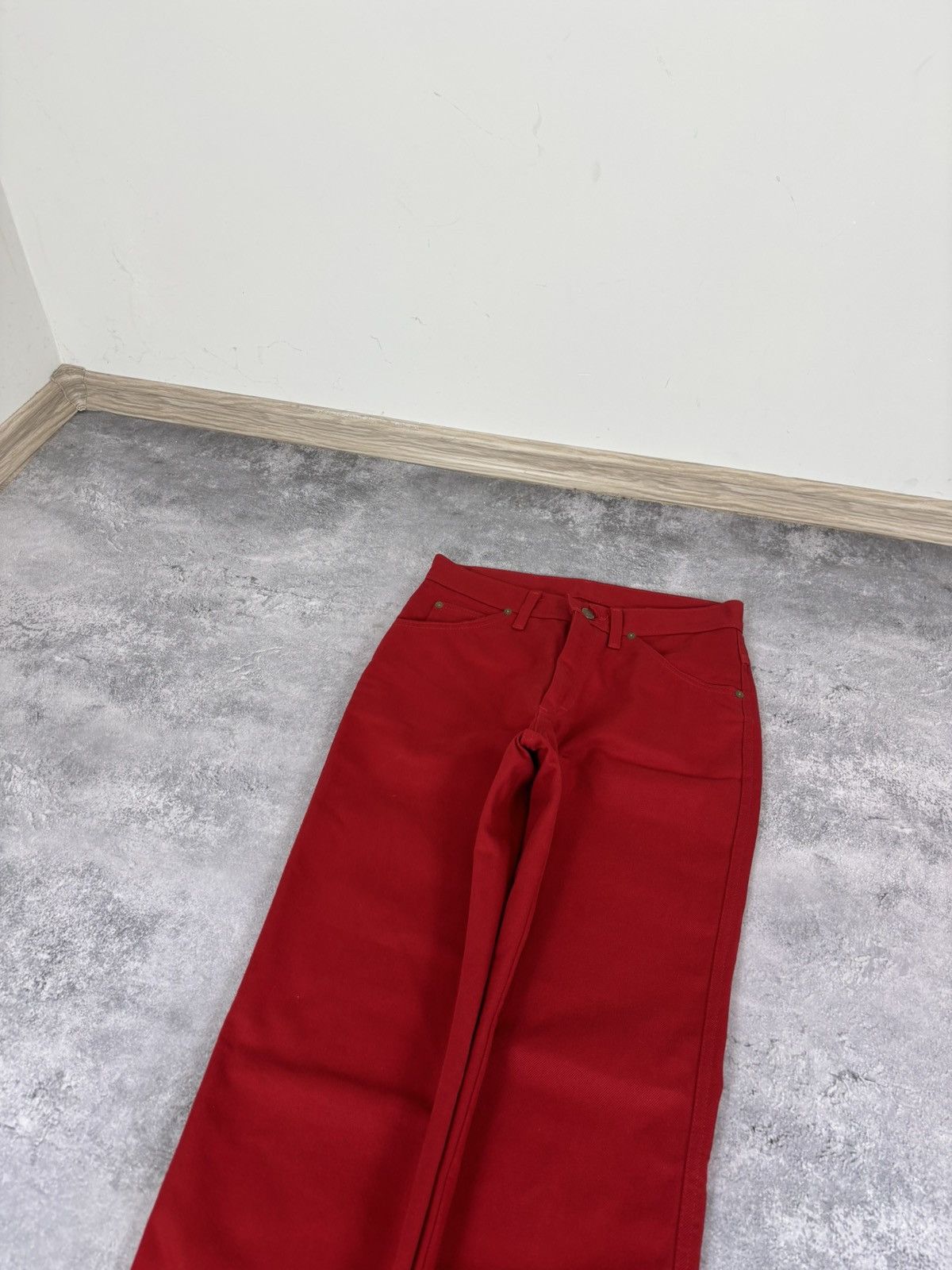 Lee Vintage 1980s Lee Riders 1952 Red Denim Jeans Straight Leg Size US 29 - 4 Thumbnail