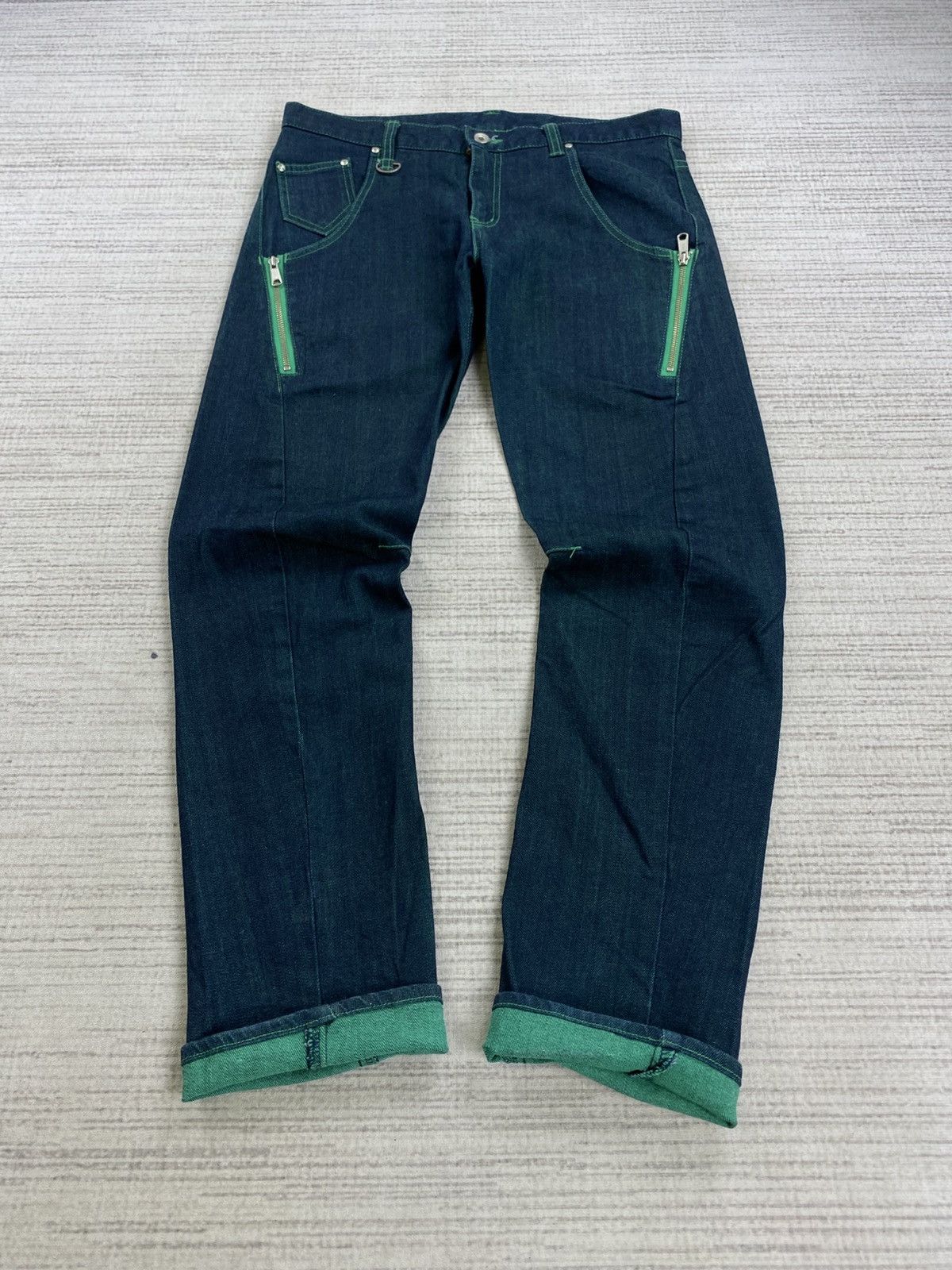 PPFM Vintage Snap Fasteners Rare Design Denim Jeans Size US 34 / EU 50 - 5 Thumbnail