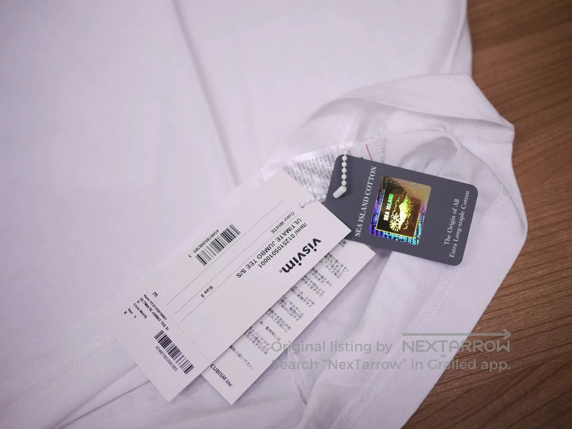 Visvim White Short Sleeve T-Shirt with Chest Pocket. Size US XXL / EU 58 / 5 - 3 Thumbnail