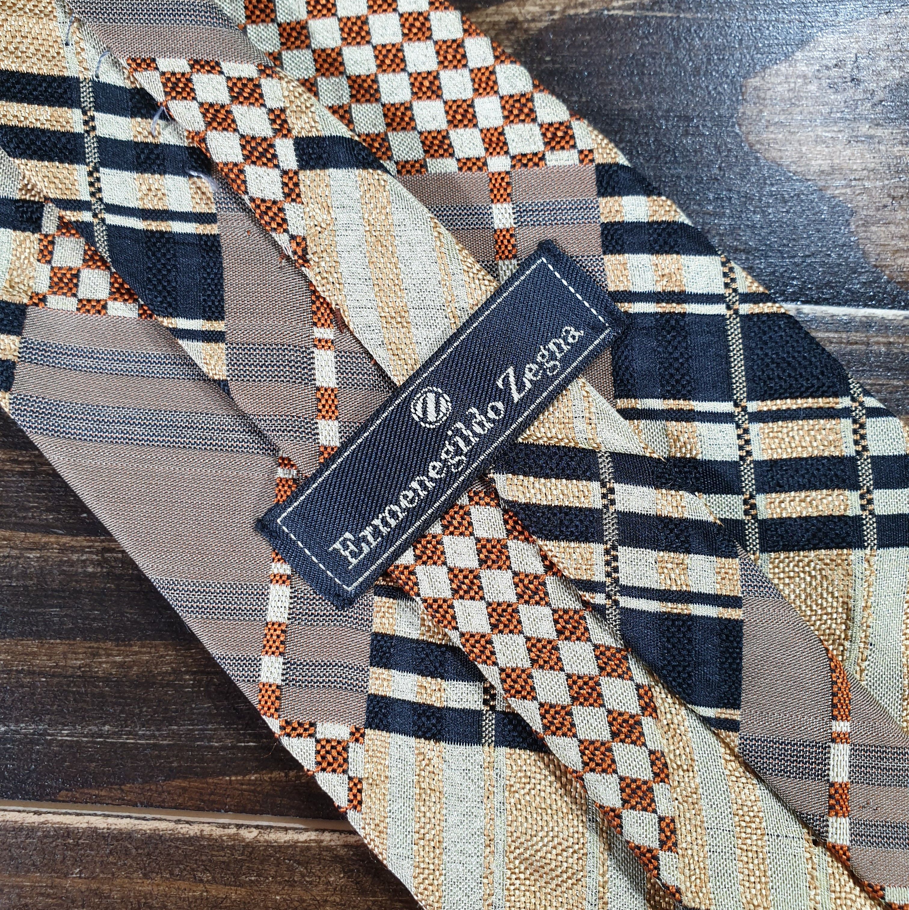 Ermenegildo Zegna ERMENEGILDO ZEGNA 100% Silk Neck Tie Made In Italy Luxury Size ONE SIZE - 17 Thumbnail