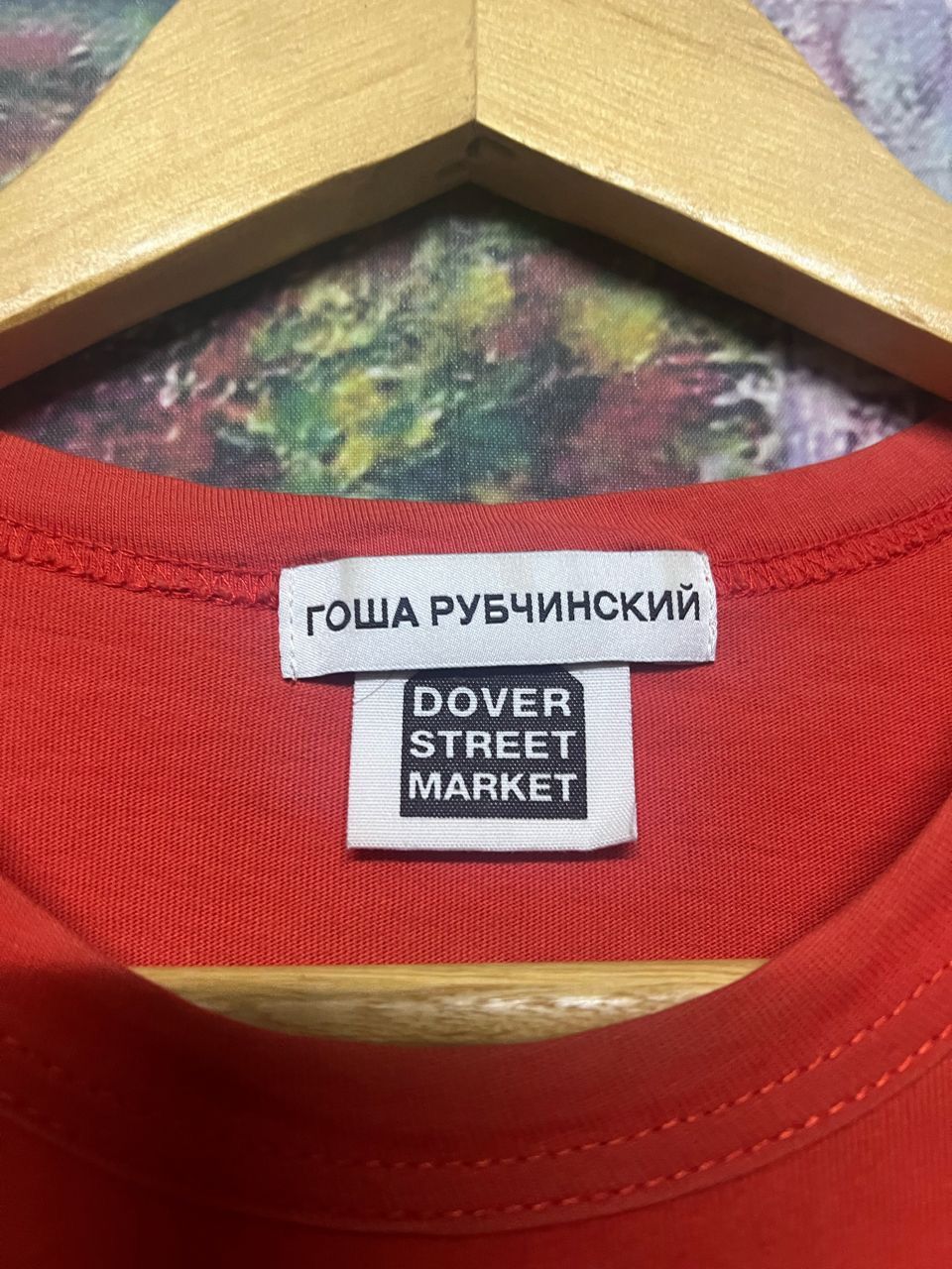 Dover Street Market × Gosha Rubchinskiy Gosha Rubchinskiy DSM Ginza Men’s Red Logo Aniversary Tee Size US L / EU 52-54 / 3 - 5 Thumbnail