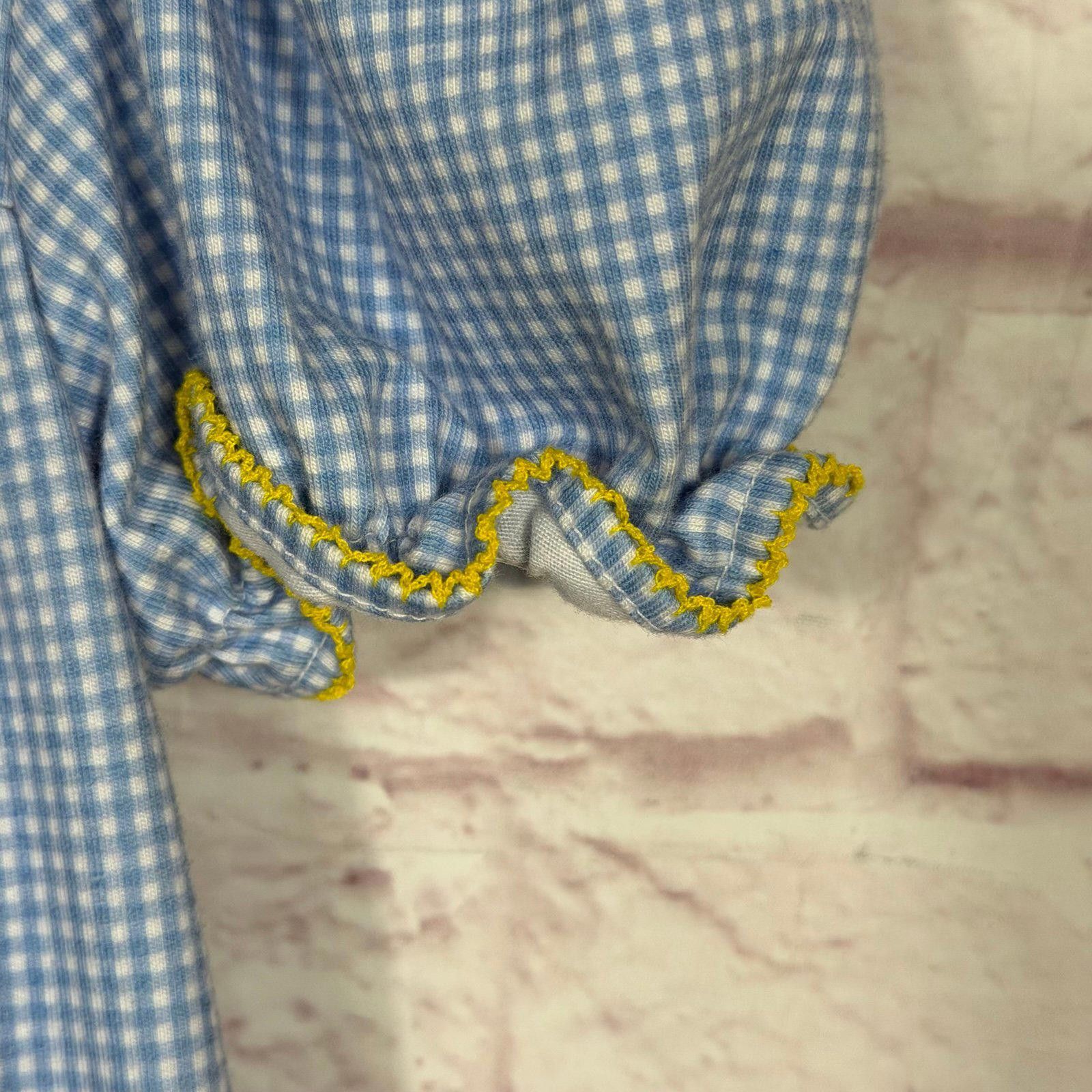 Other The Bubble Bee Girls Size 14 Blue Gingham Nightgown Size ONE SIZE - 6 Thumbnail