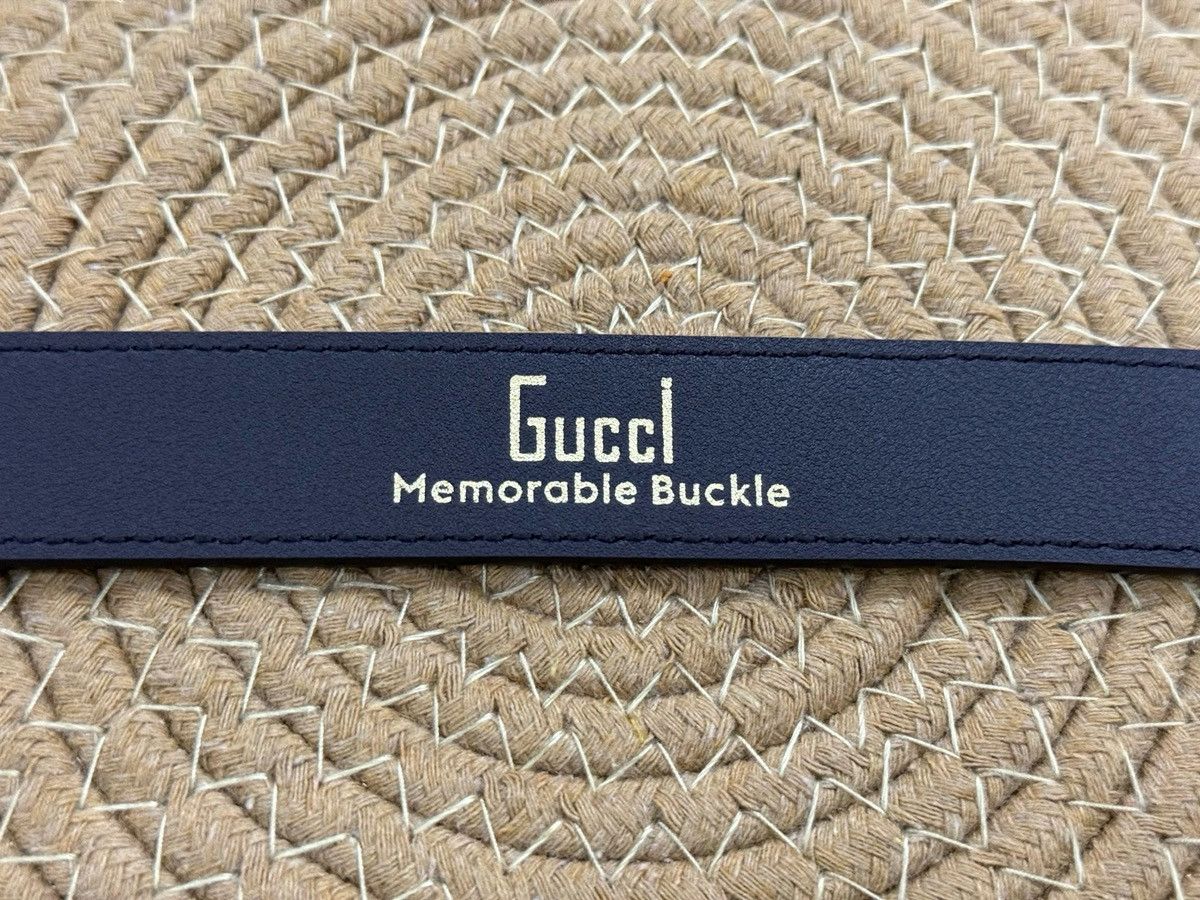 Gucci Skinny Embossed Leather Belt 85 Size ONE SIZE - 8 Thumbnail
