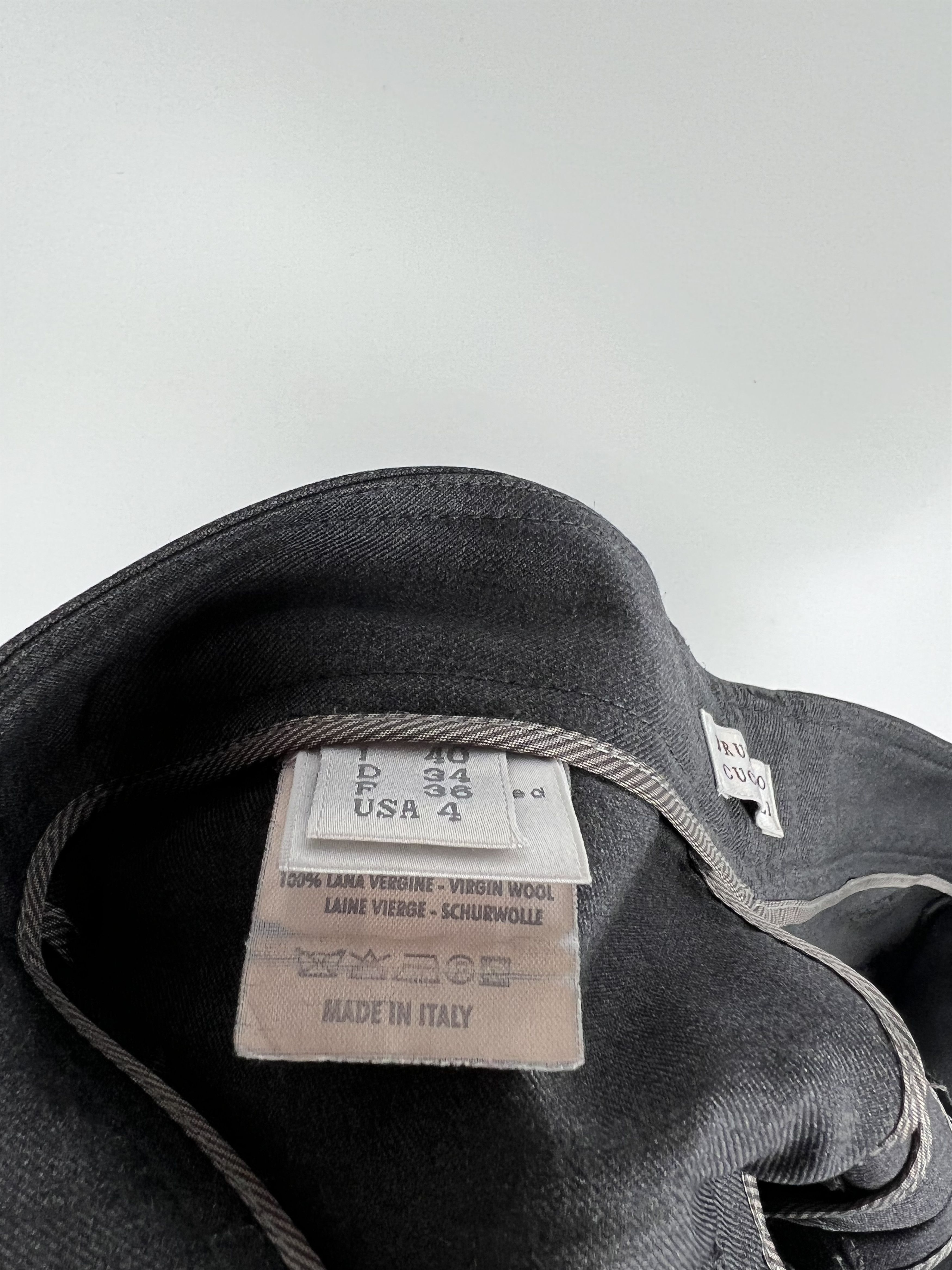 Brunello Cucinelli Brunello Cucinelli Gray Wool Trousers Pants Womens Size IT40 Size 27" / US 4 / IT 40 - 6 Thumbnail