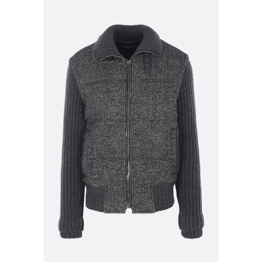 Dolce & Gabbana DOLCE & GABBANA Houndstooth Knit Padded Jacket New & Authent Size US L / EU 52-54 / 3 - 1 Thumbnail