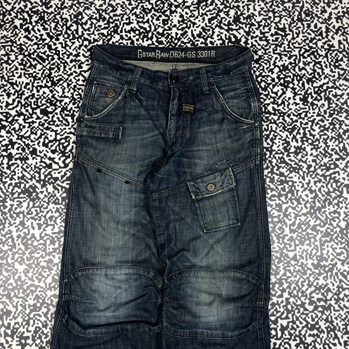 G-Star Vintage Y2K G Star Raw Japanese Style Denim Distressed Jeans Size US 30 / EU 46 - 3 Thumbnail