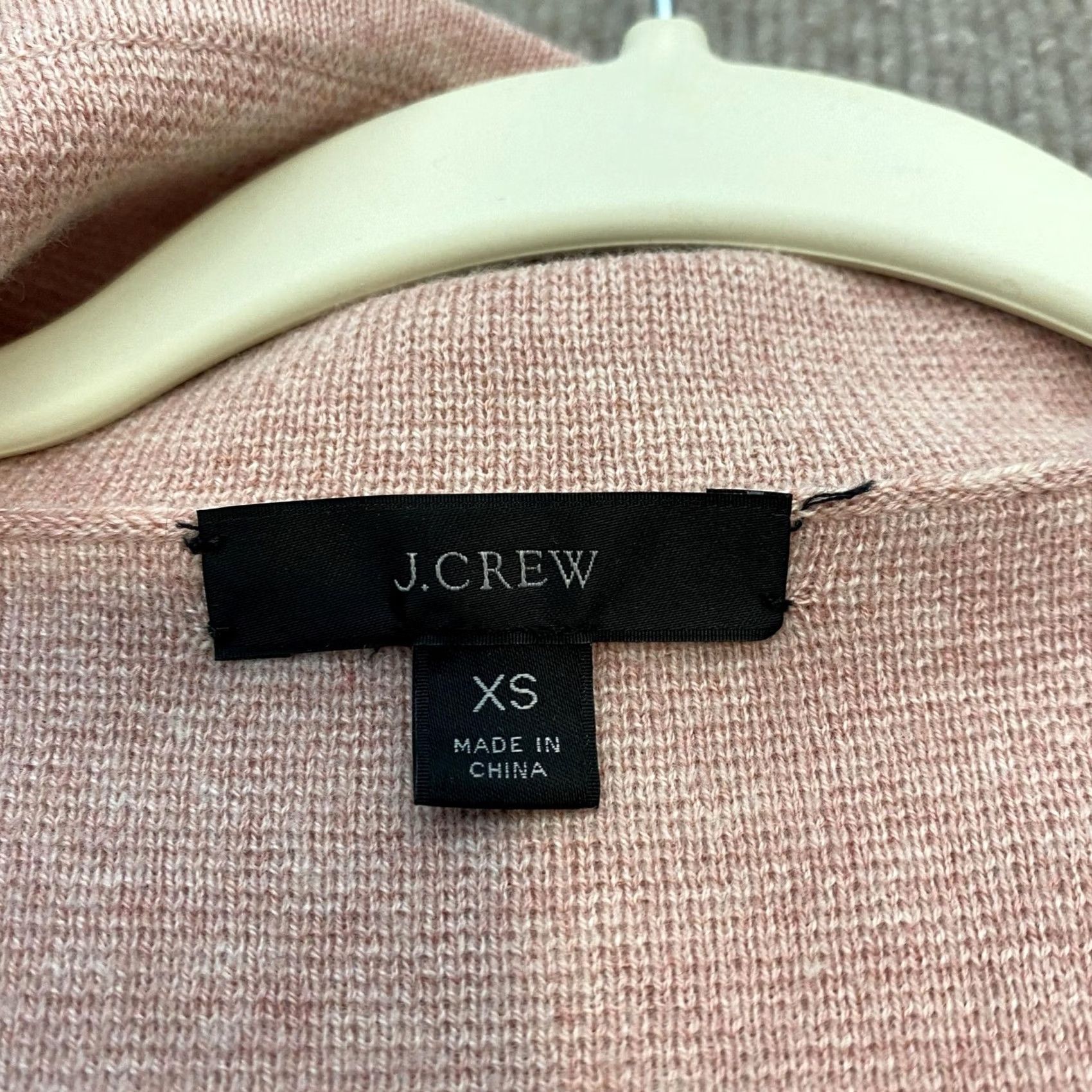 J.Crew J Crew Coatigan Womens XS Pink Knit Open Front Collared Pockets Jacket Size XS / US 0-2 / IT 36-38 - 7 Thumbnail