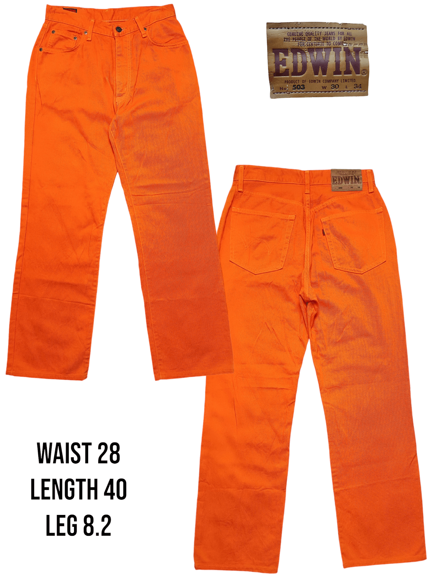 Edwin Vintage Orange Jeans by Edwin Japan Size US 28 / EU 44 - 1 Thumbnail