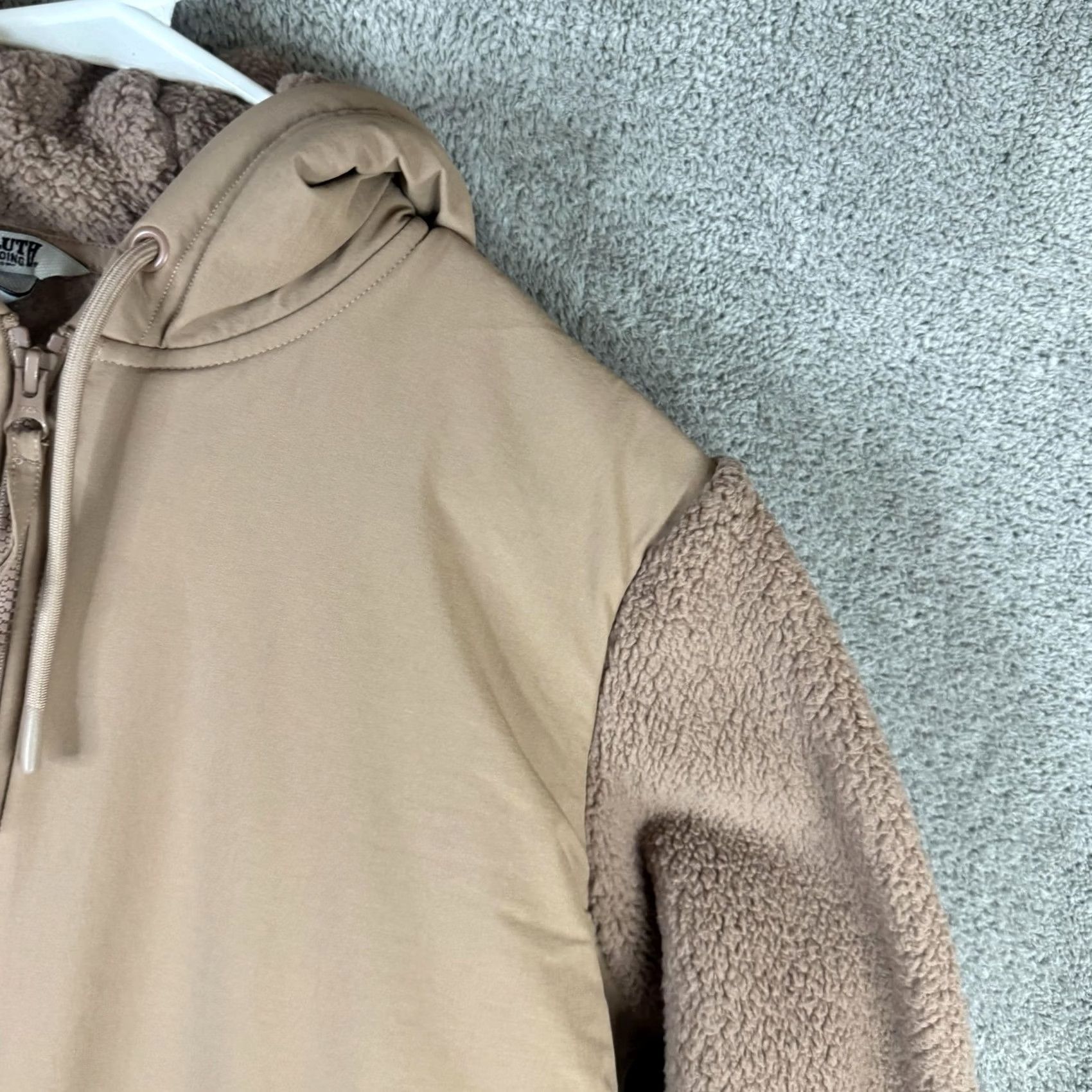 Duluth Trading Company Duluth Trading Co Womens Fleece Jacket Hooded Full Zip Pockets 1X Brown Size XL / US 12-14 / IT 48-50 - 5 Thumbnail