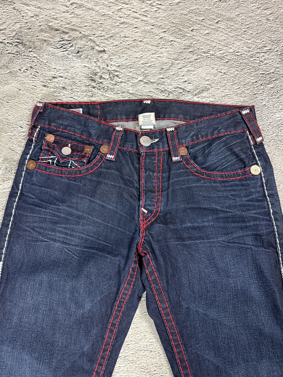 True Religion True Religion jeans straight vintage denim pants navy red Size US 36 / EU 52 - 7 Thumbnail