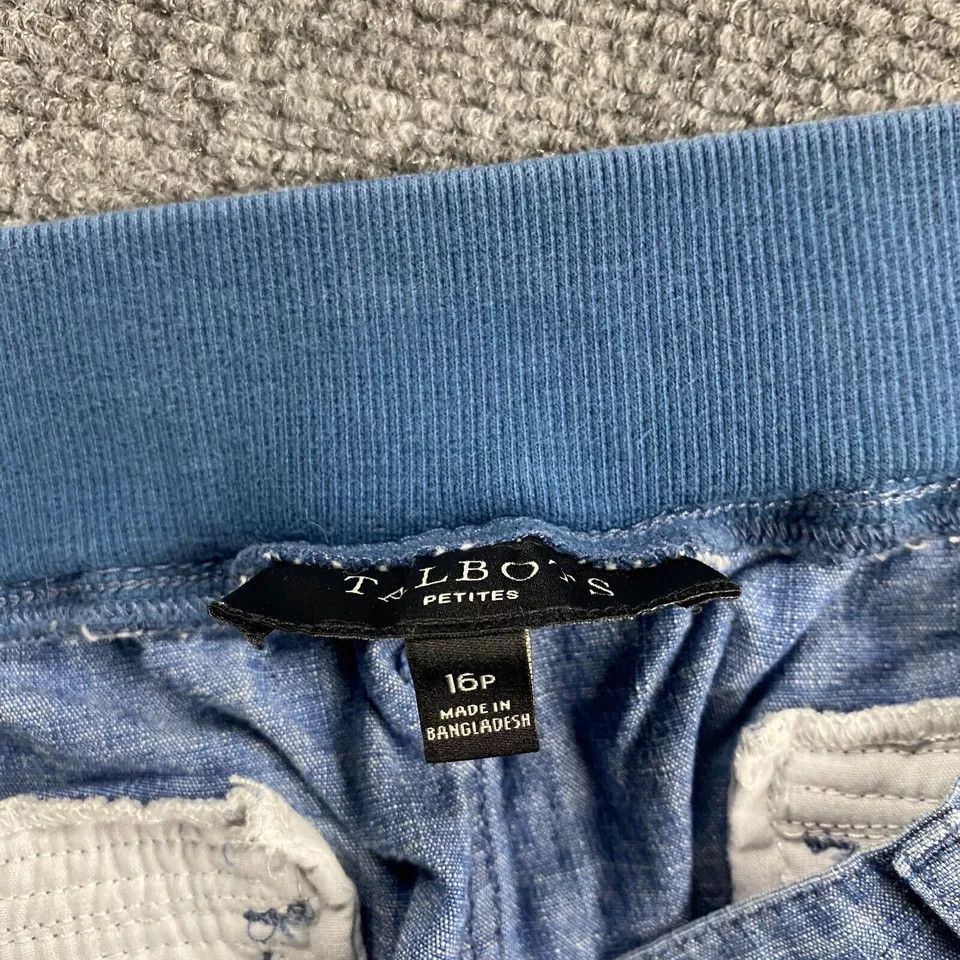 Talbots Talbots Pants Women's 16P Petite Blue Capri Cuffed Hem Size 38" / US 16 / IT 52 - 7 Thumbnail