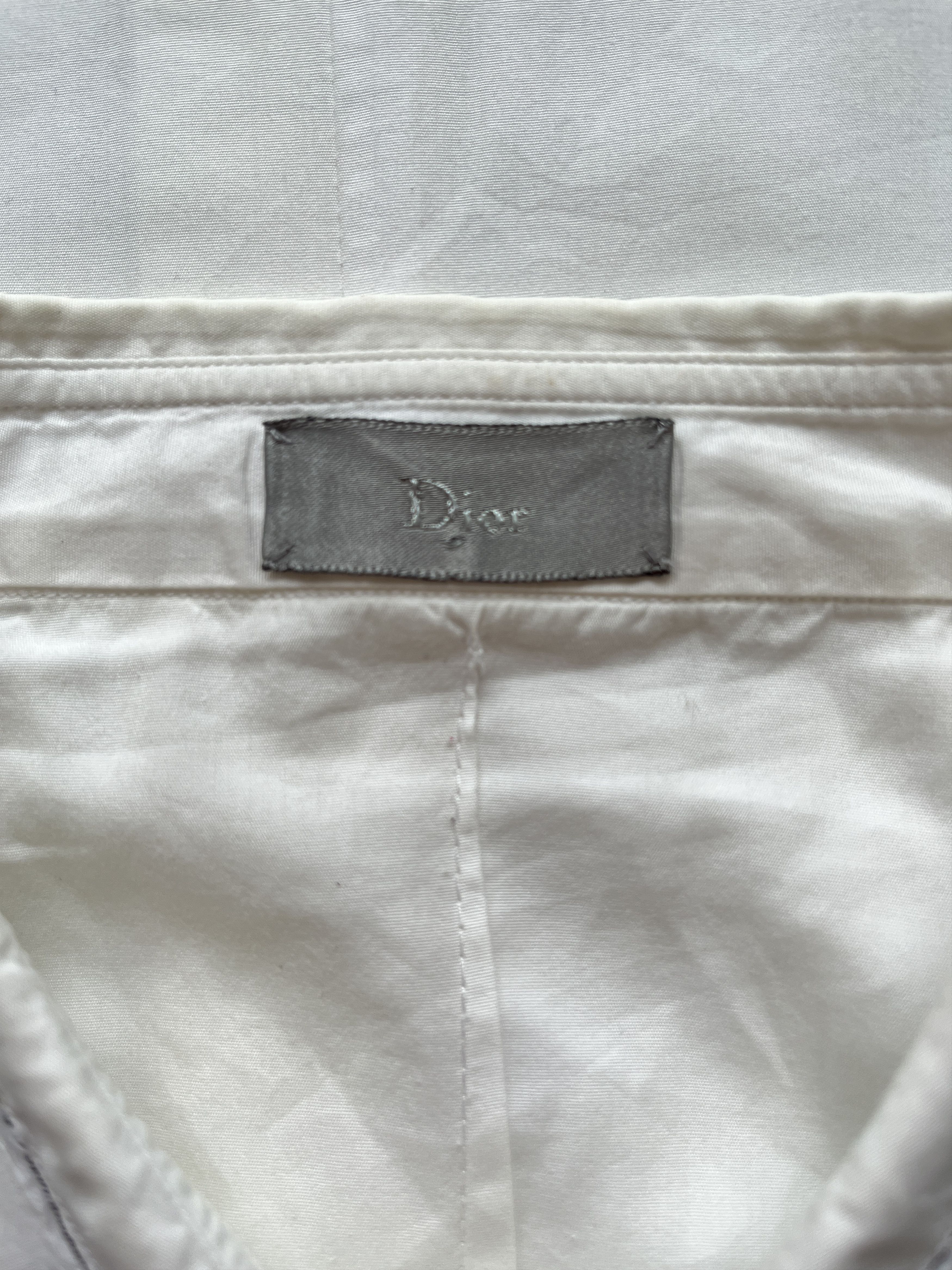 Dior ⚡️QUICK SALE⚡️Dior KVA White Button Up Shirt with Detailing Size US L / EU 52-54 / 3 - 4 Thumbnail