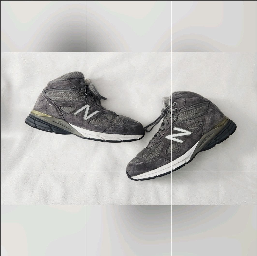 New Balance New Balance 990 v4 Mid Grey Suede Shoe Size 13 2E MO990GR4 Size US 13 / EU 46 - 13 Thumbnail