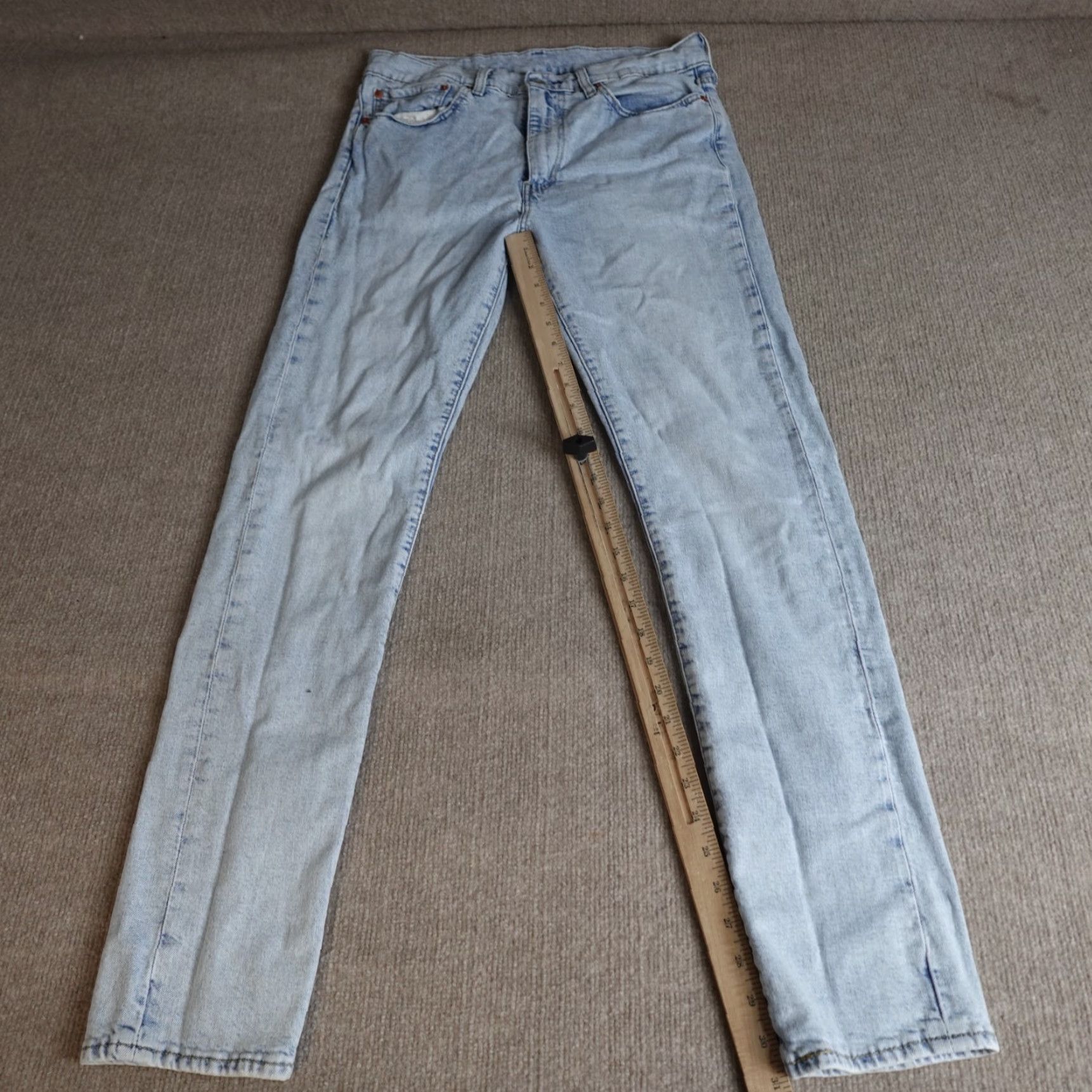 Levi's VINTAGE Levi's 510 Jeans 32 x 31 Blue Premium Big E Mens Regular 5-Pocket Denim Cotton Blend Straight - 32x31 Modern Fit? Wait Size US 32 / EU 48 - 2 Thumbnail