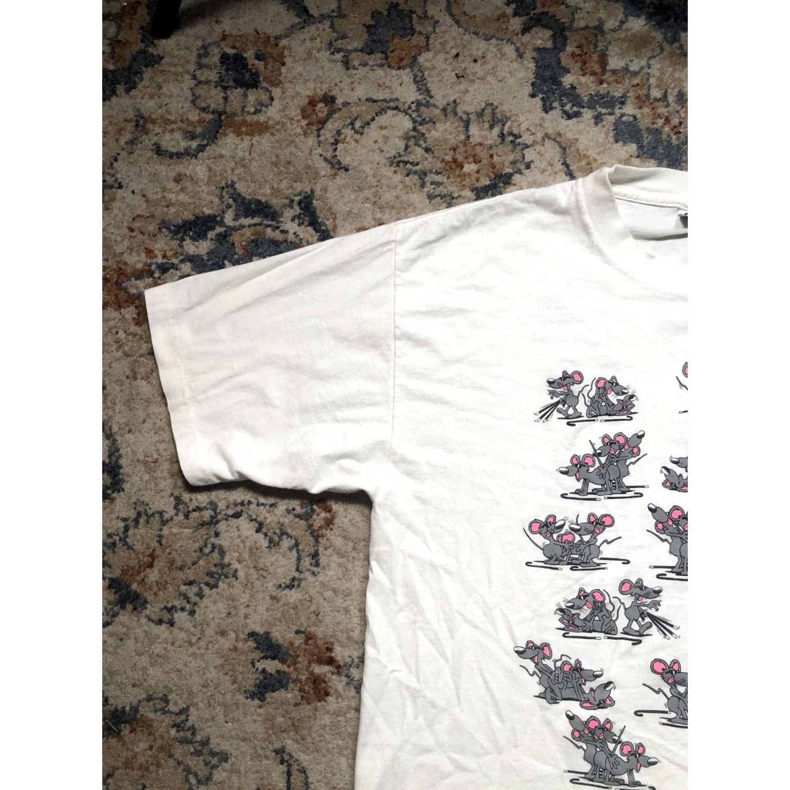 Vintage VINTAGE Coastal Concepts T-Shirt Gray Crew Neck Short Sleeve 1990s XL Men 80s 90s Blind Mice Logo Single Stitch Cotton Knit US Made Shirt Size US XL / EU 56 / 4 - 3 Thumbnail