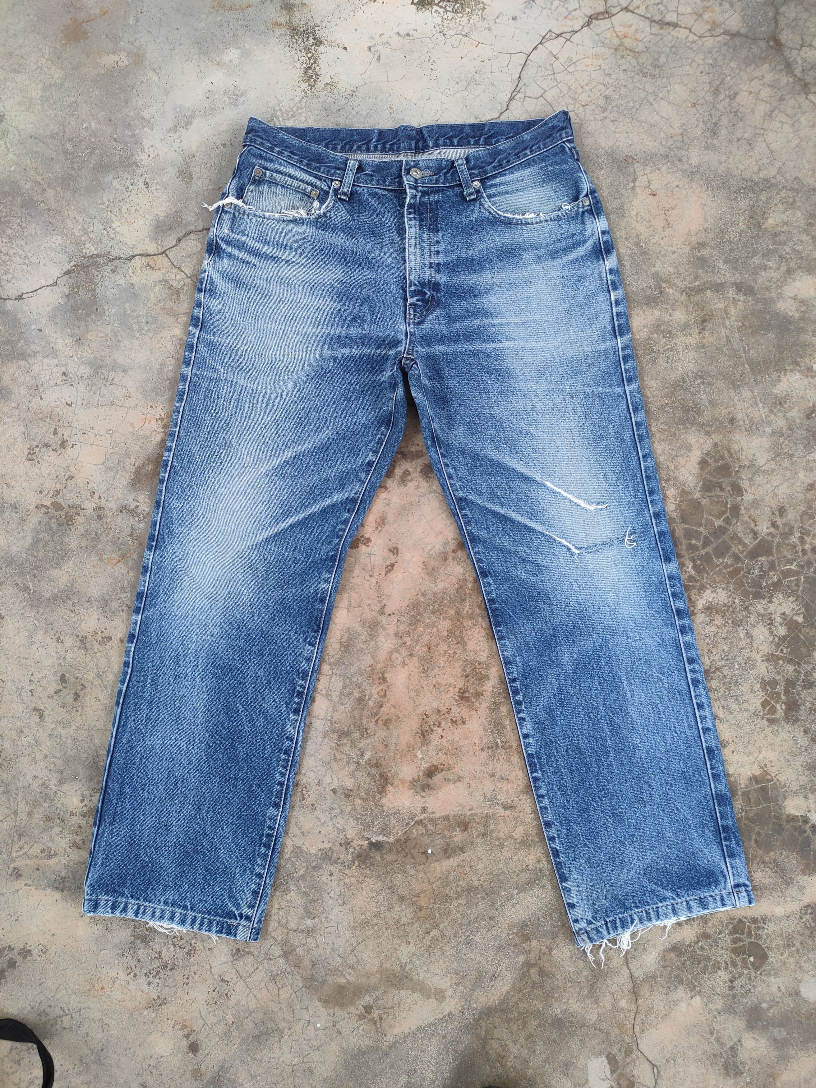 Japanese Brand W34 VINTAGE JAPANESE FADED DISTRESSED JEANS PANTS Size US 34 / EU 50 - 1 Thumbnail