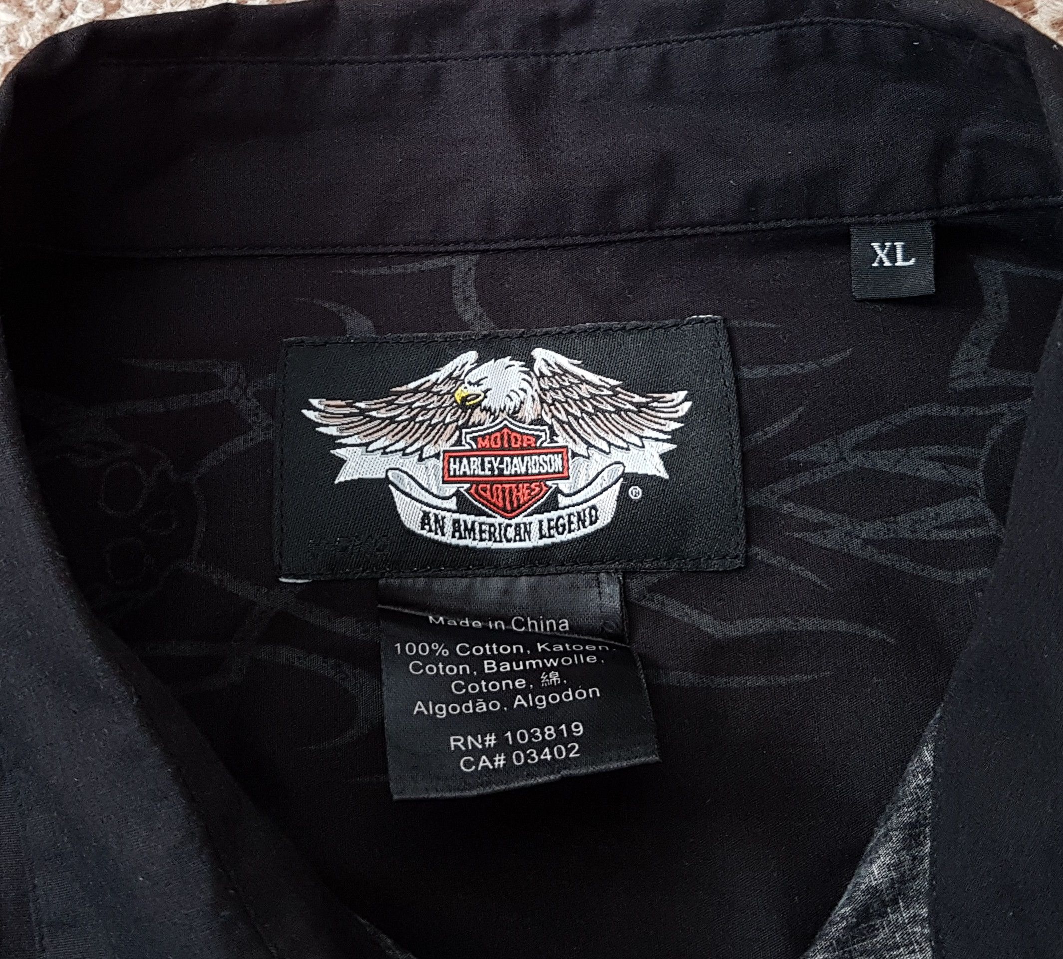 Harley Davidson Harley Davidson Vintage 2006 Shirt Size US XL / EU 56 / 4 - 9 Thumbnail