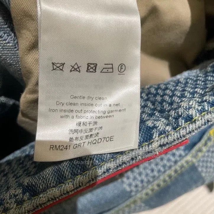 Louis Vuitton LV Checkerboard Flared Jeans Size 26. Size 26" / US 2 / IT 38 - 2 Thumbnail