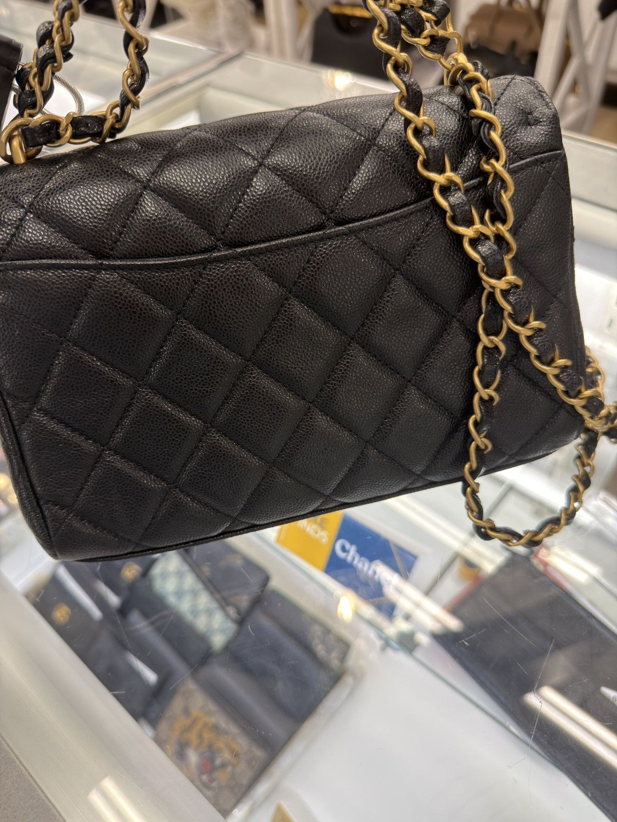 Chanel Chanel Small Classic Flap Black Caviar GHW Size ONE SIZE - 3 Thumbnail