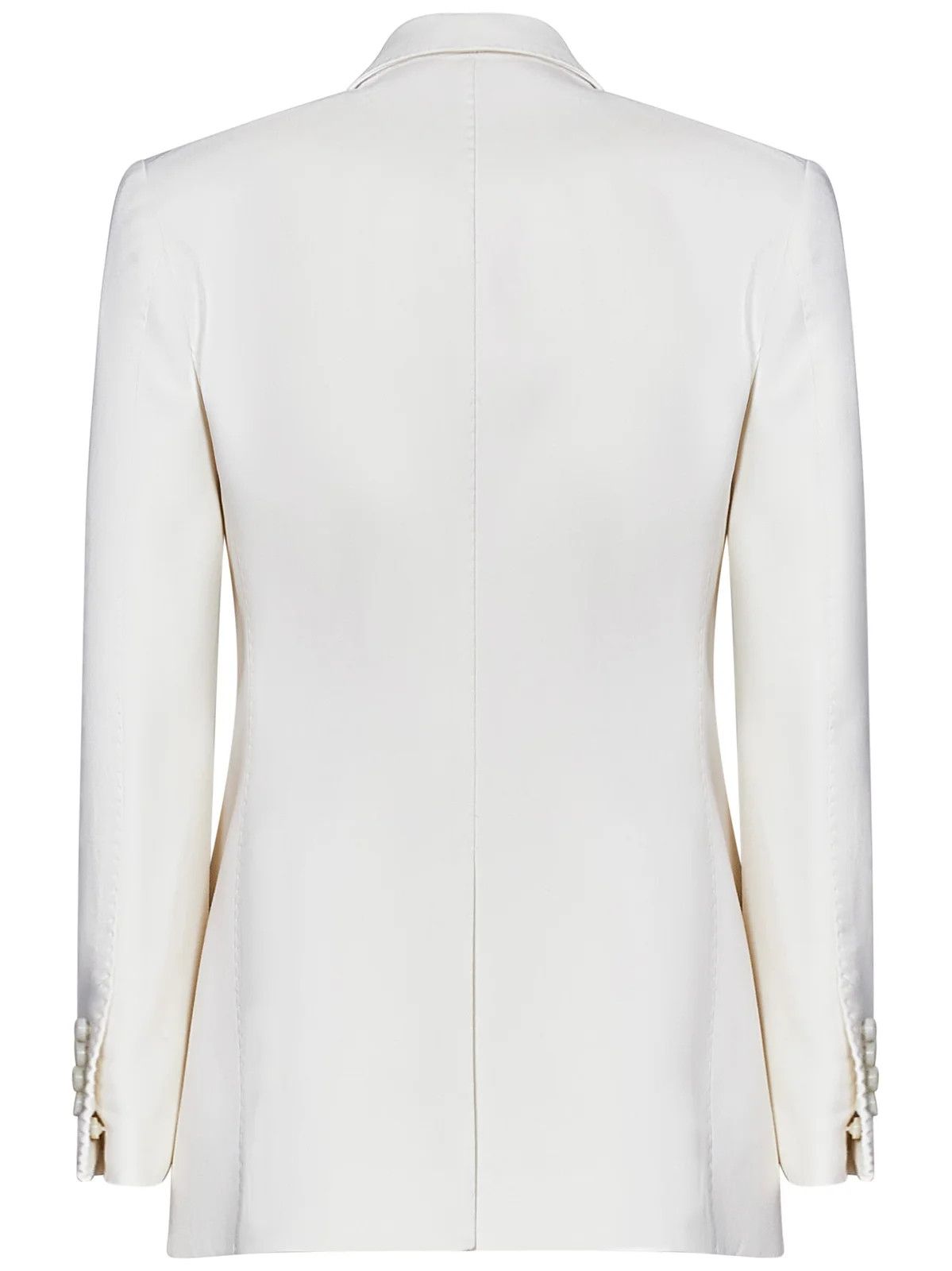 Tom Ford o1w1db10525 GI2971 Double-Breasted Blazer in White Size M / US 6-8 / IT 42-44 - 2 Thumbnail