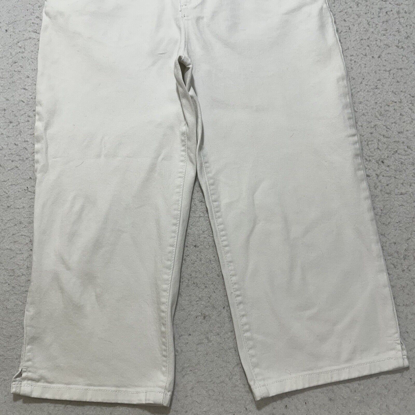 Gloria Vanderbilt Gloria Vanderbilt 8 Amanda Capri Missy White Straight Jeans Size 30" / US 8 / IT 44 - 3 Thumbnail