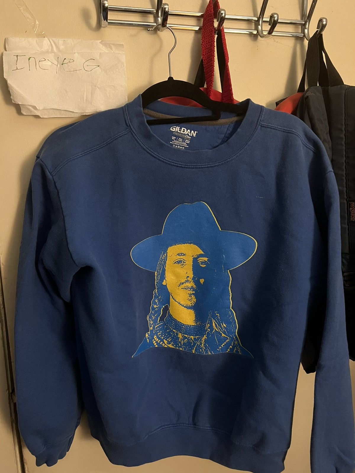 Band Tees × Rap Tees Asher Roth retrohash 2014 blue cowboy sweatshirt Size US M / EU 48-50 / 2 - 1 Thumbnail