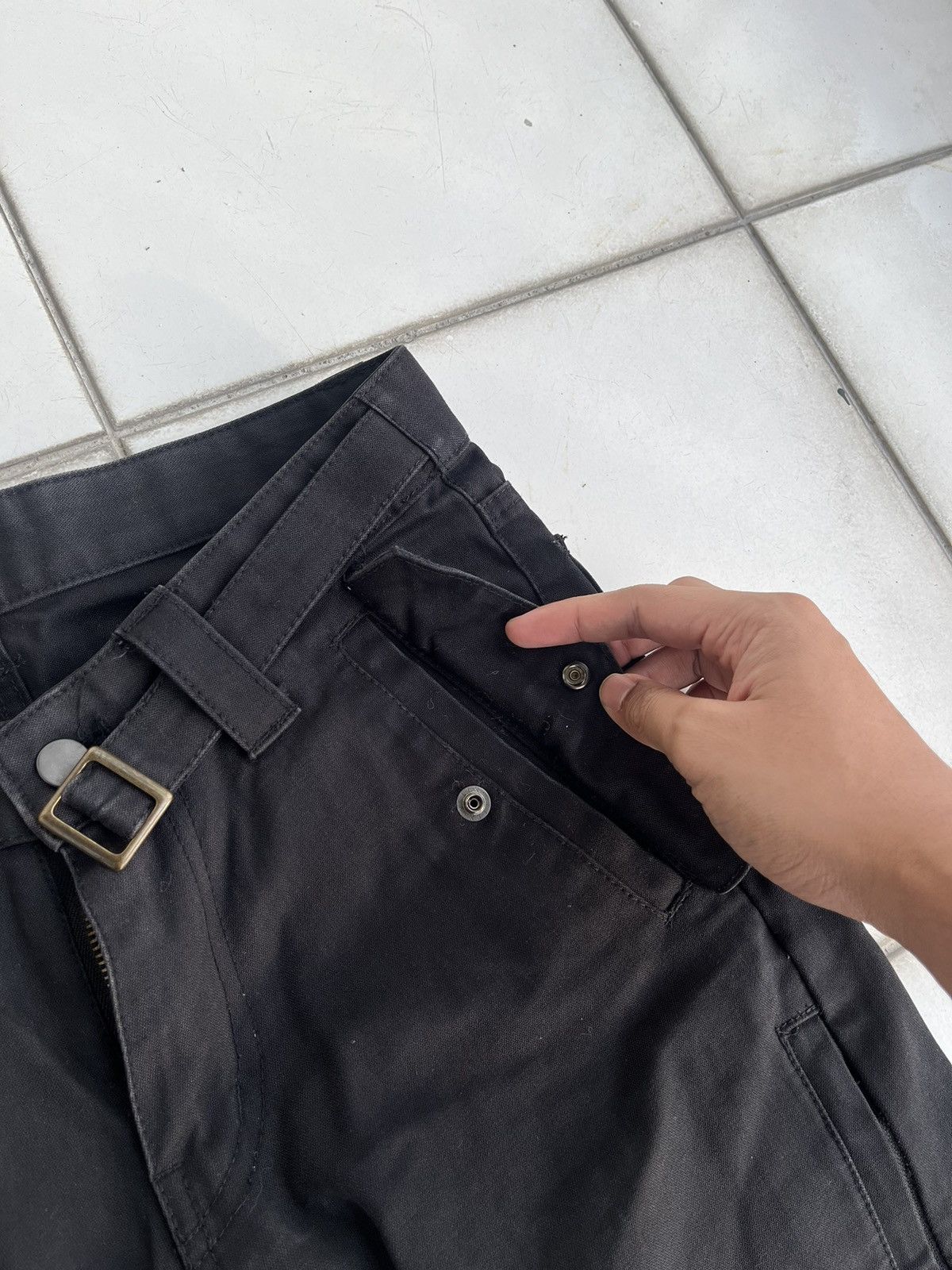 Japanese Brand × Yoshiyuki Konishi Yoshiyuki Konishi D.K.F Heavy Cotton Cargo Pants Size US 30 / EU 46 - 4 Thumbnail