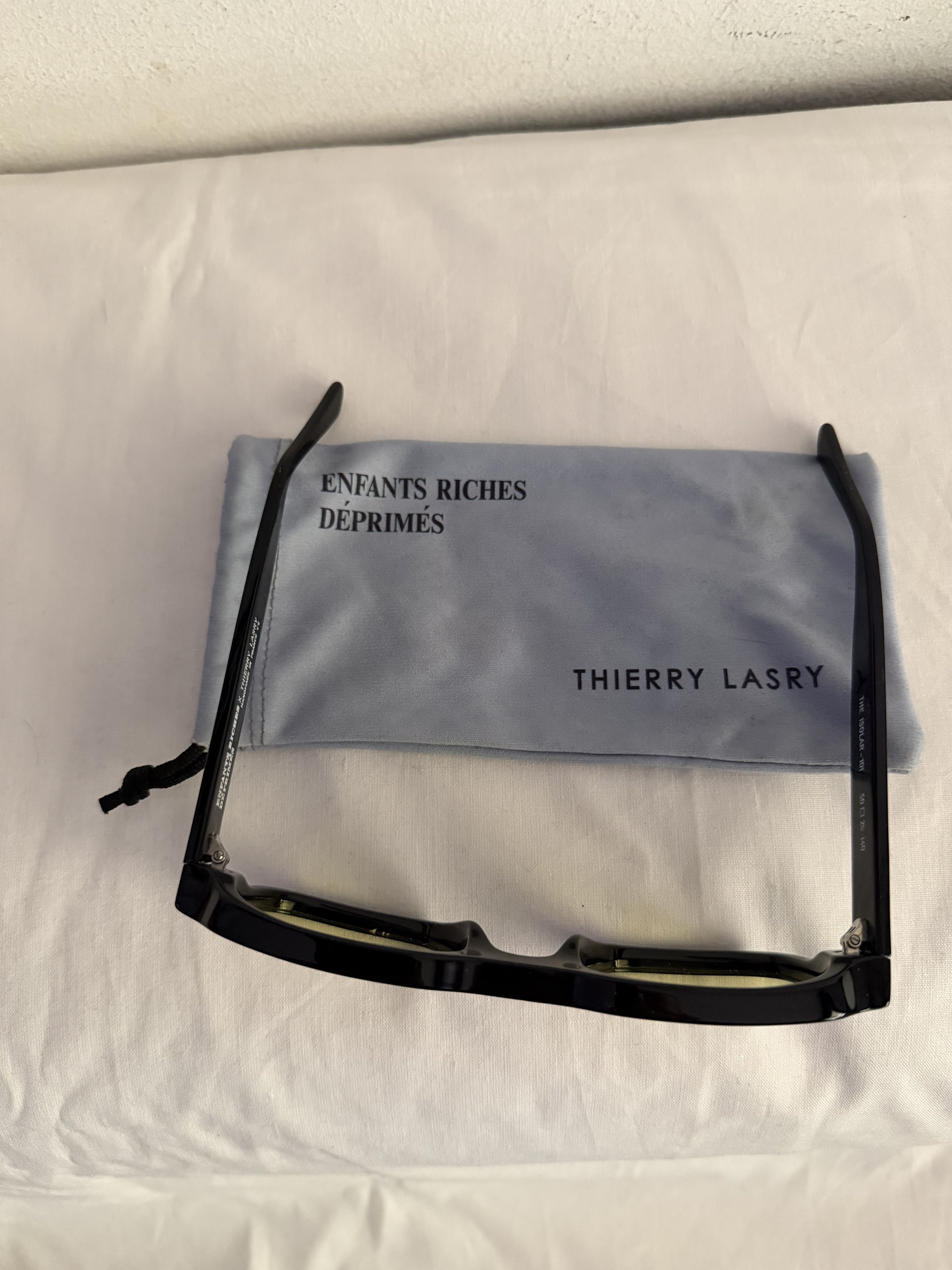 Enfants Riches Deprimes × Thierry Lasry The Isolar - 101 Chunky Black Acetate Yellow Sunglasses Size ONE SIZE - 4 Thumbnail