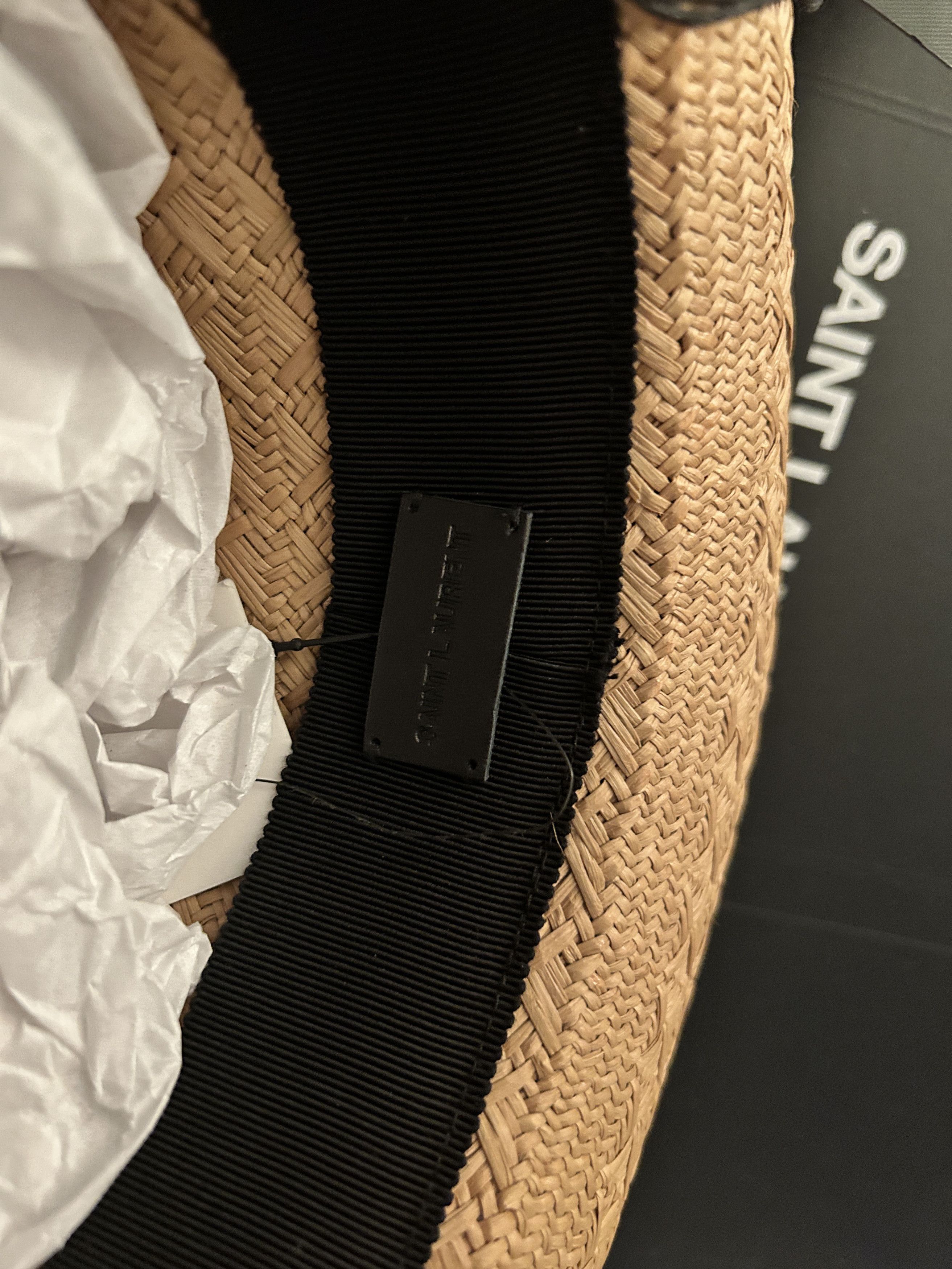 Saint Laurent Paris Size 58 (size L) SAINT LAURENT Woven Straw Maui Fedora Size ONE SIZE - 5 Thumbnail